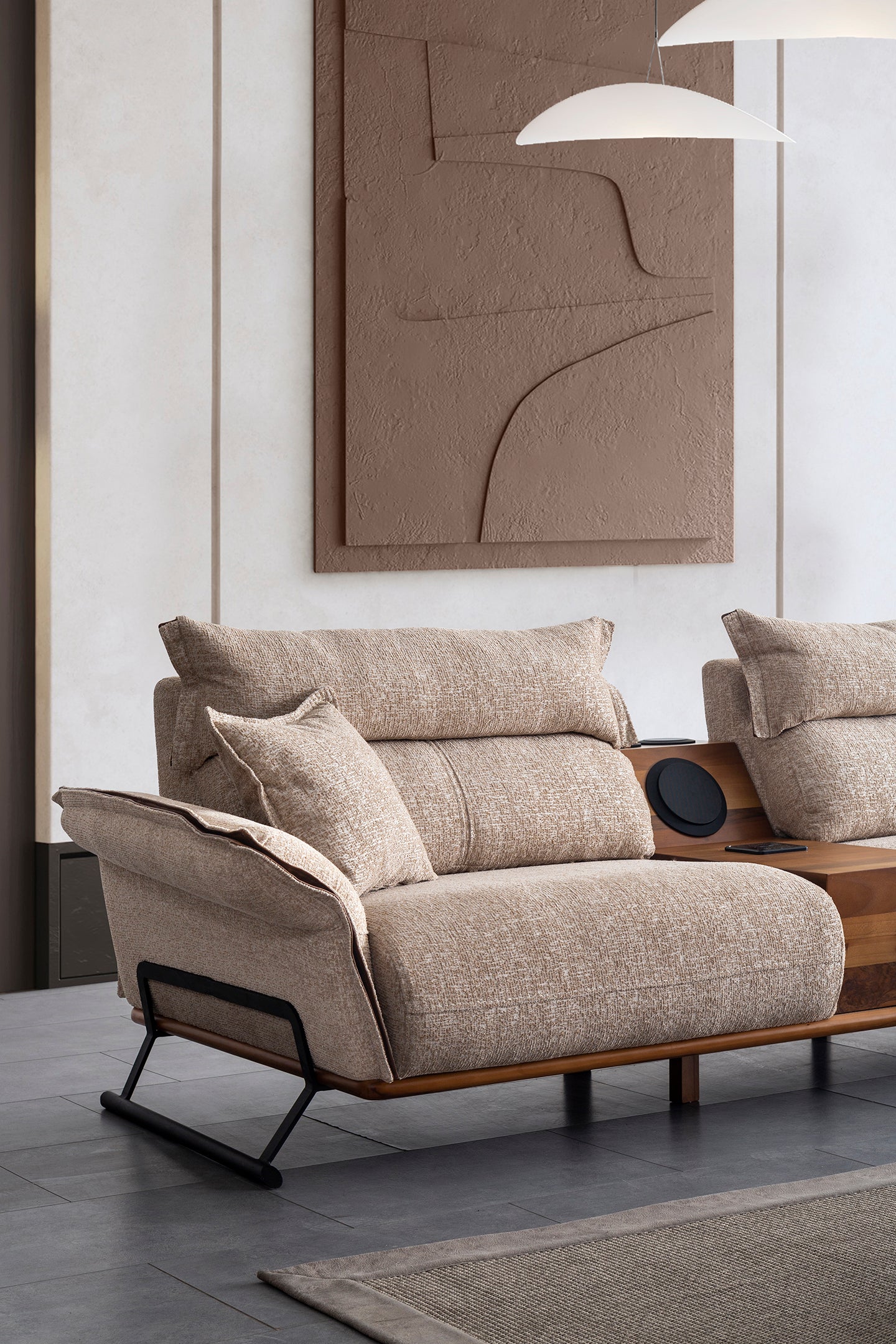 Nobelaa - Sitzgruppe/Sofa Set "Mignonette" 3+2+1 + Mittelkonsolentisch