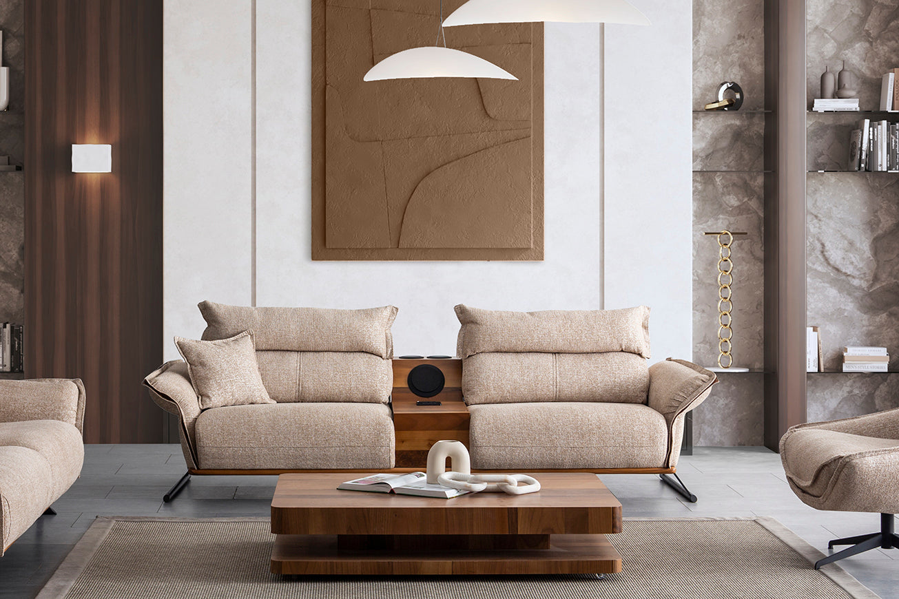 Nobelaa - Sitzgruppe/Sofa Set "Mignonette" 3+2+1 + Mittelkonsolentisch