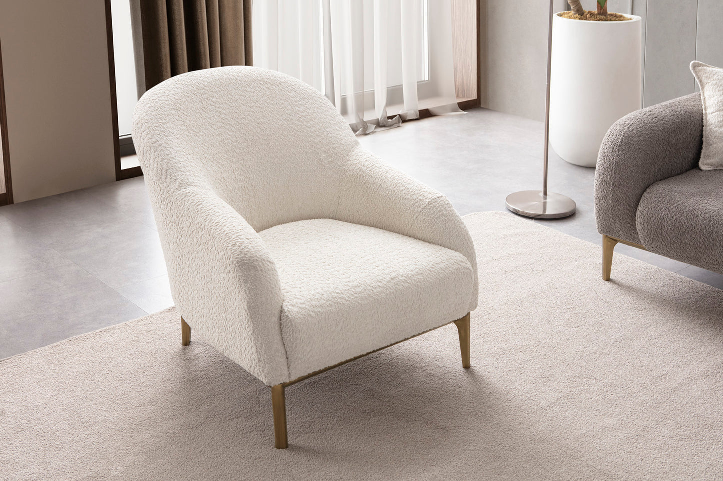 Sitzgruppe/Sofa Set - Wohnzimmergarnitur "Angelica" 3+3+1 + Mittelkonsolentisch