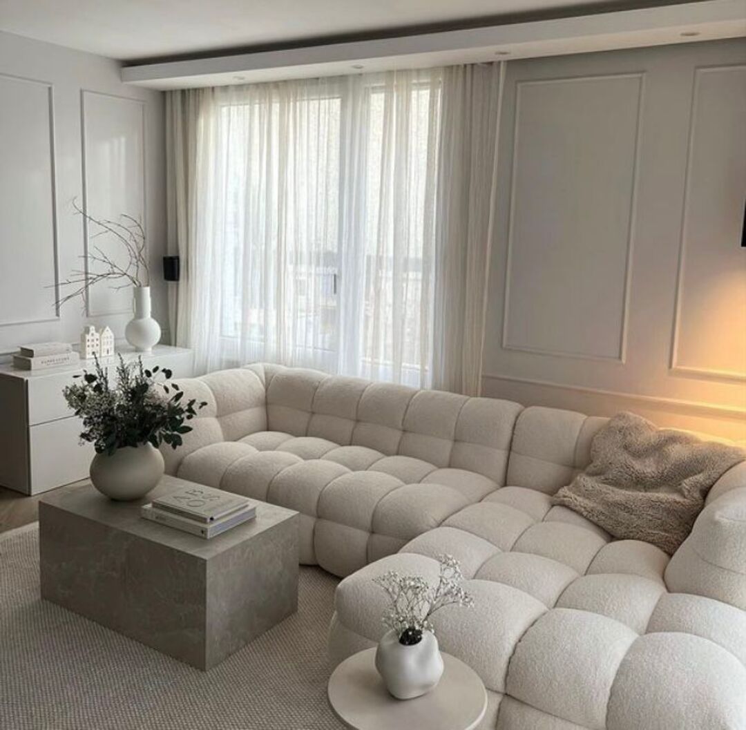 Ecksofa "Aster" - Weiß - Nobelaa
