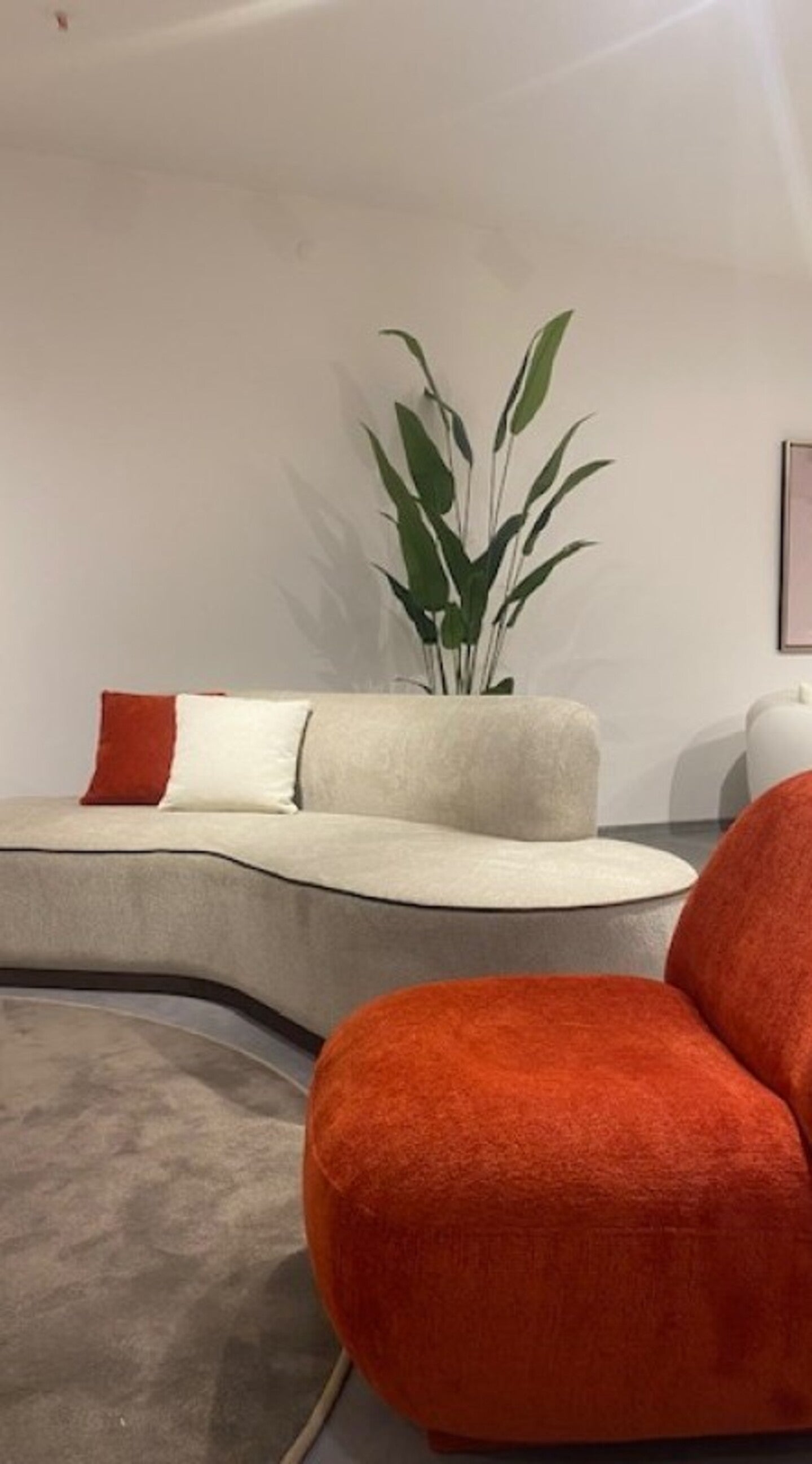 Sitzgruppe/Sofa Set - Wohnzimmergarnitur "Belladonna" - Moderne Eckgarnitur + 3 - Sitzer + Sessel + Hocker - Nobelaa