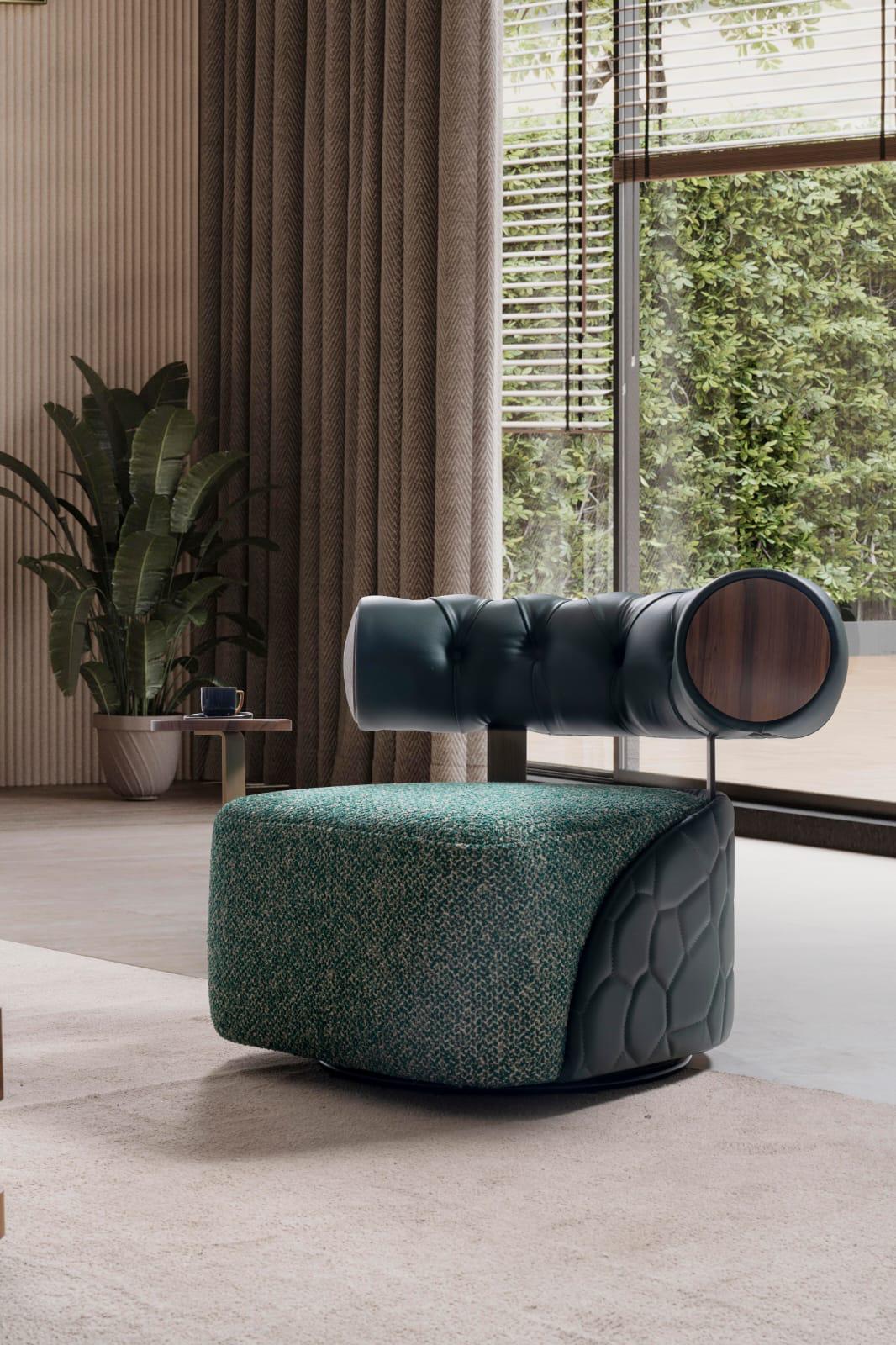 Sitzgruppe/Sofa Set - Wohnzimmergarnitur "Bergamot" 3+3+1+1 - Grau/Grün - Nobelaa