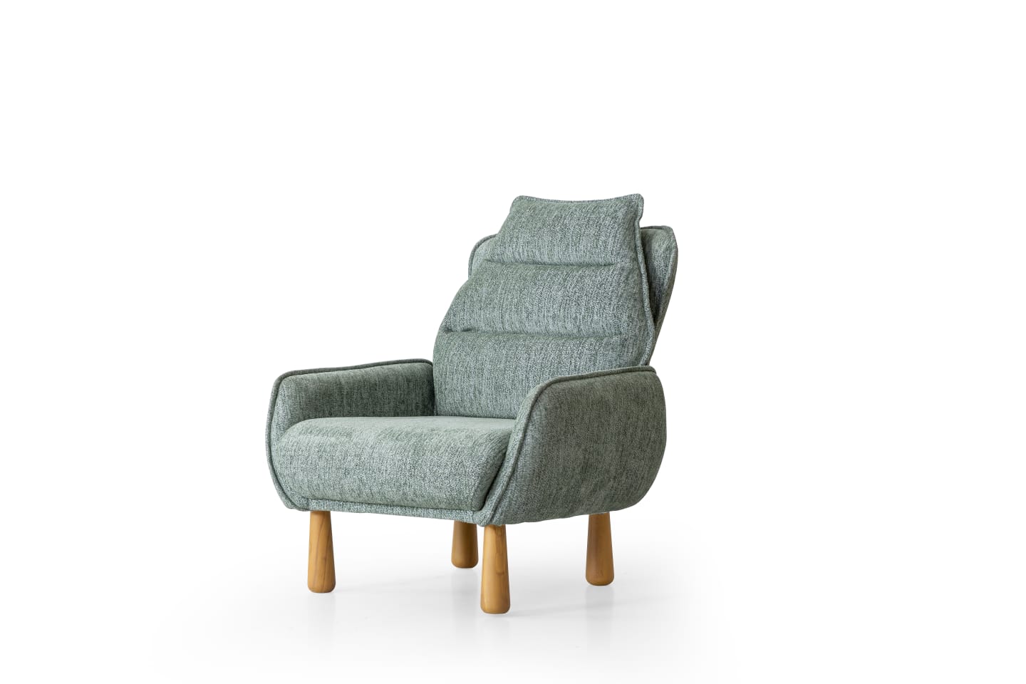 Sitzgruppe/Sofa Set - Wohnzimmergarnitur "Bleuet" 3+3+1+1 - Weiß/Grau - Nobelaa