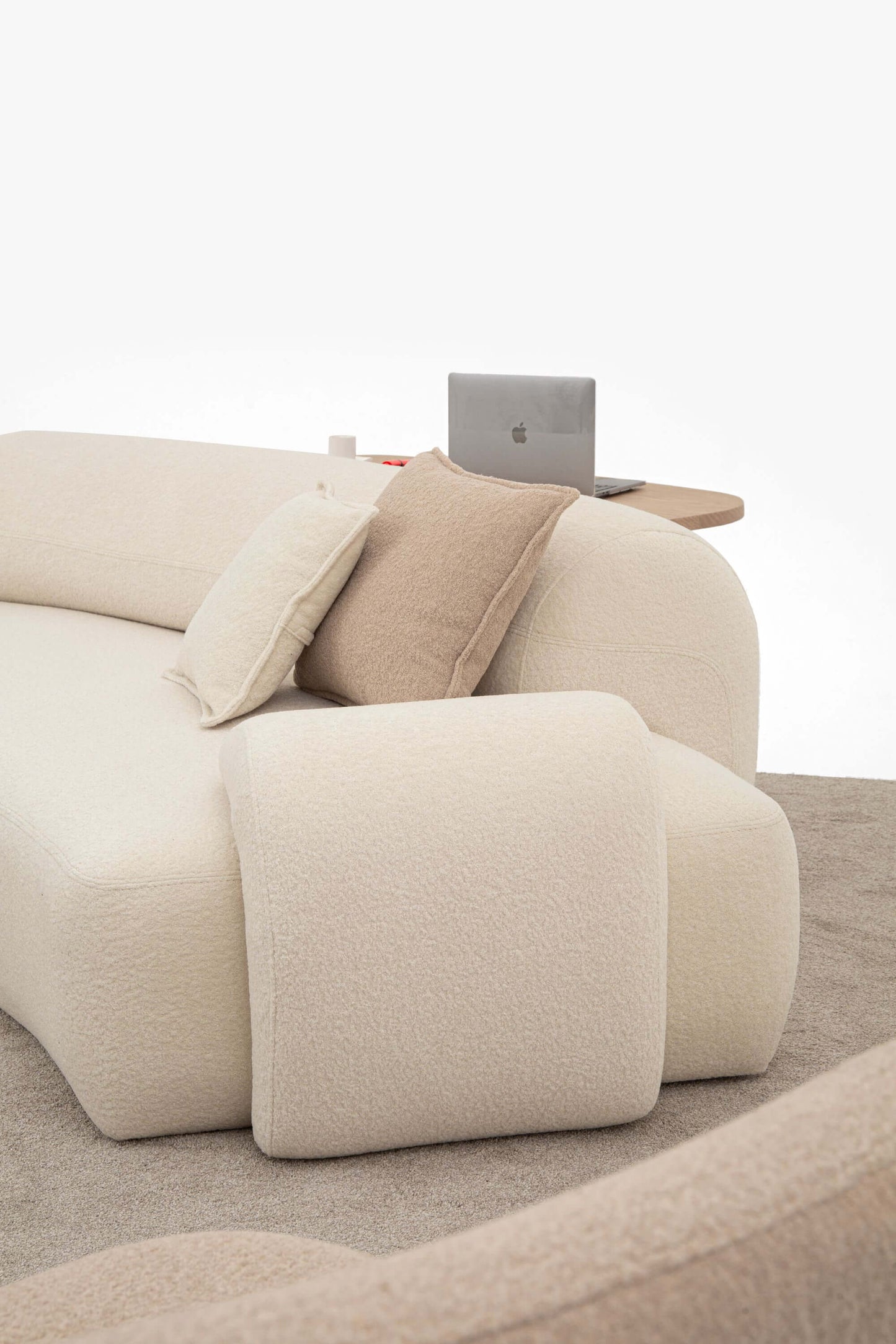 Ecksofa "Bluebelline" + Sessel - Beige - Nobelaa