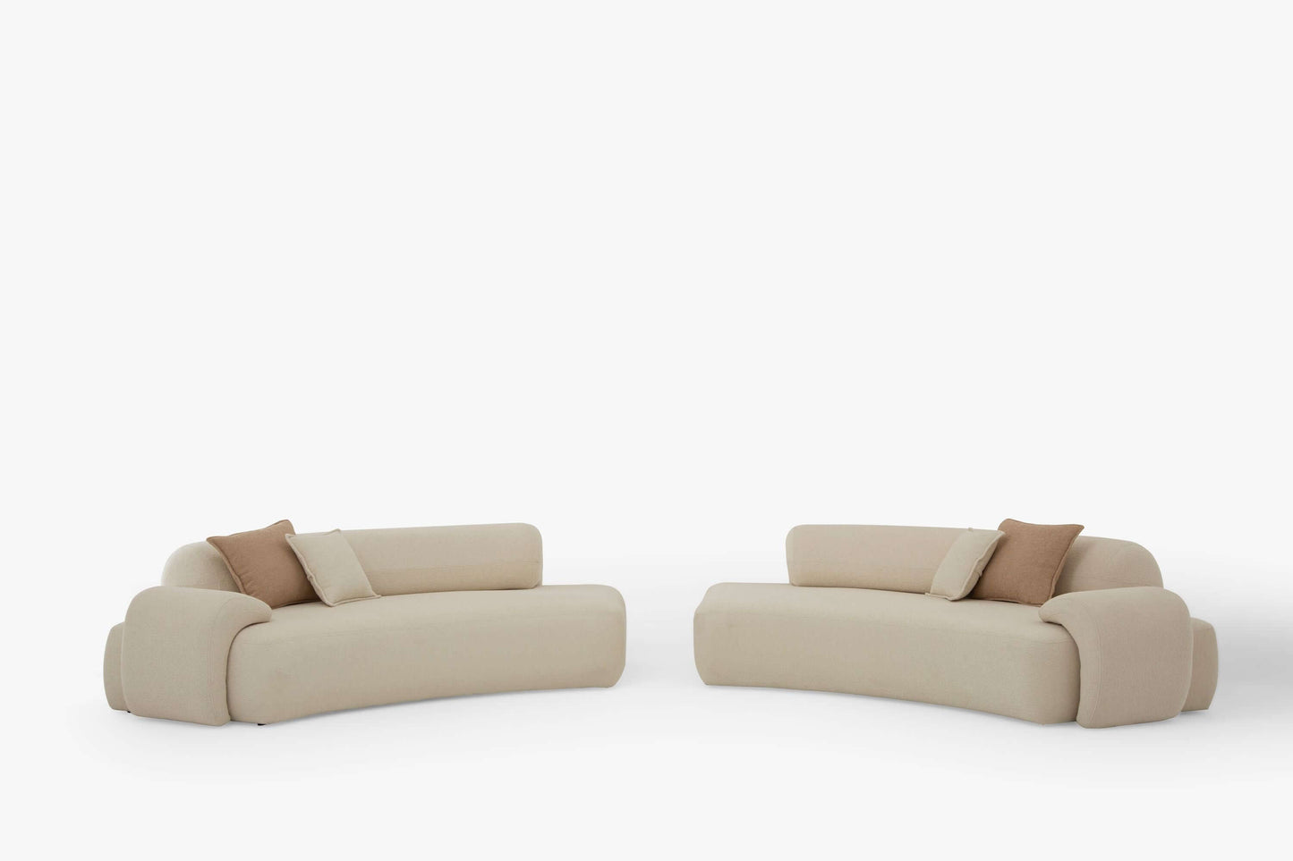 Ecksofa "Bluebelline" + Sessel - Beige - Nobelaa
