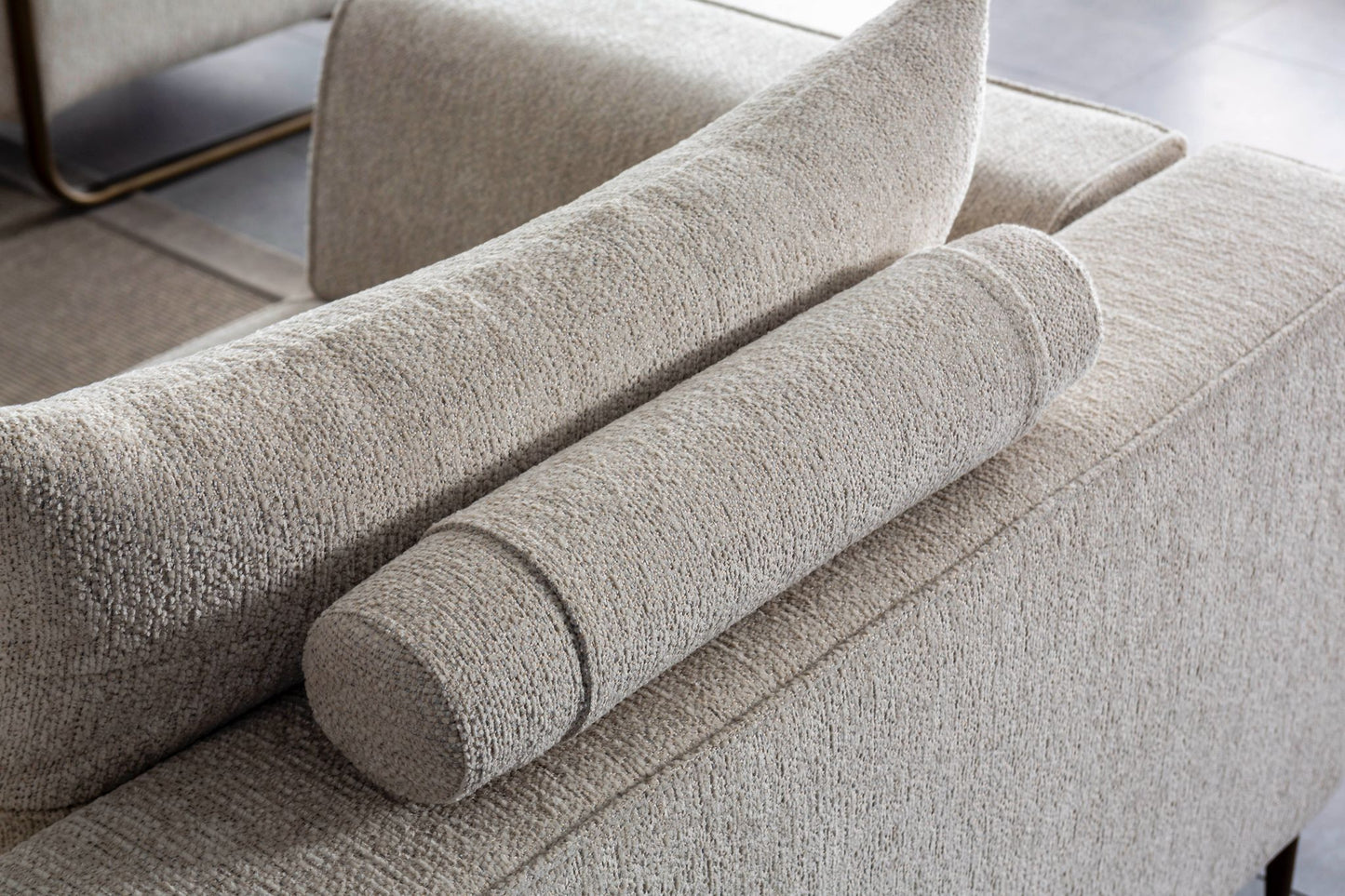 Sitzgruppe/Sofa Set - Wohnzimmergarnitur "Cerise" 3+3+1 - Beige - Nobelaa