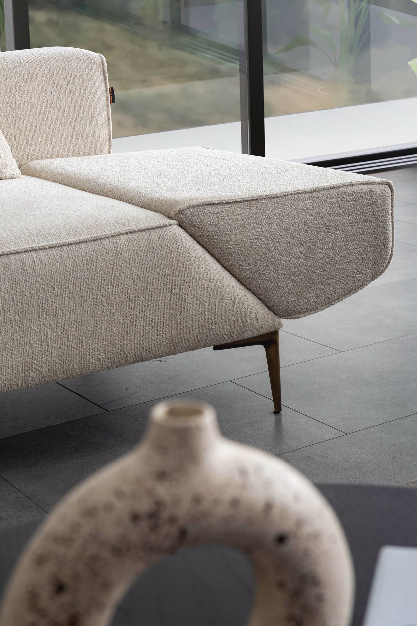 Sitzgruppe/Sofa Set - Wohnzimmergarnitur "Cerise" 3+3+1 - Beige - Nobelaa