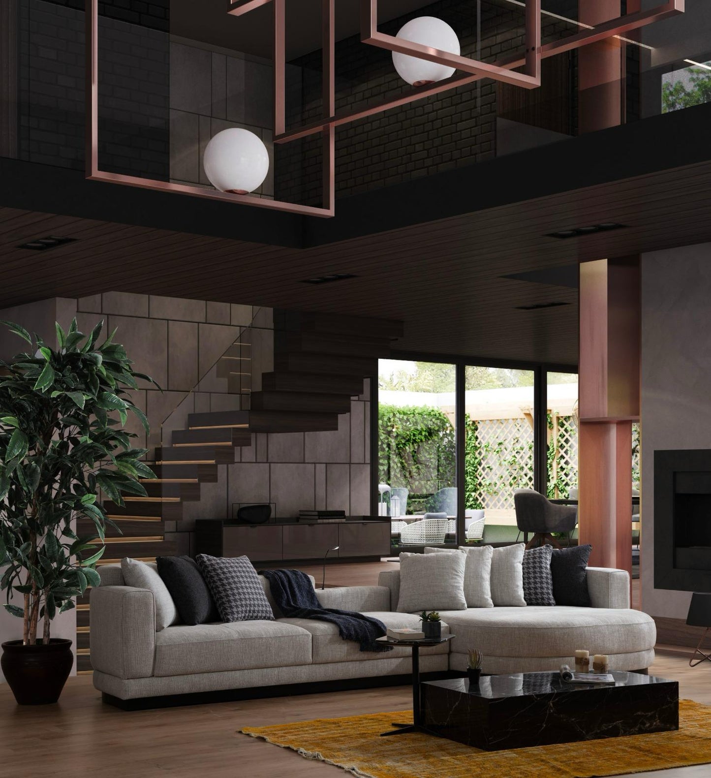 Sitzgruppe/Sofa Set - Wohnzimmergarnitur "Crownelia" - Ecksofa + 3-Sitzer + Sessel - Hellgrau - Nobelaa
