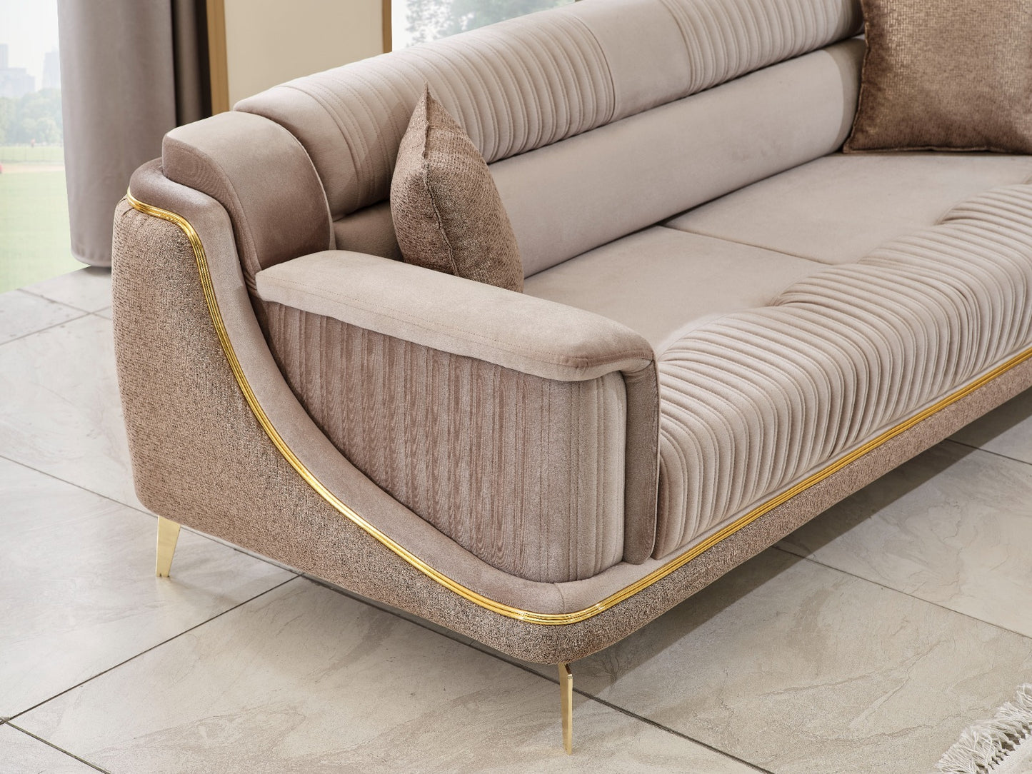 Sitzgruppe/Sofa Set - Wohnzimmergarnitur "Elva" 3+3+1+1