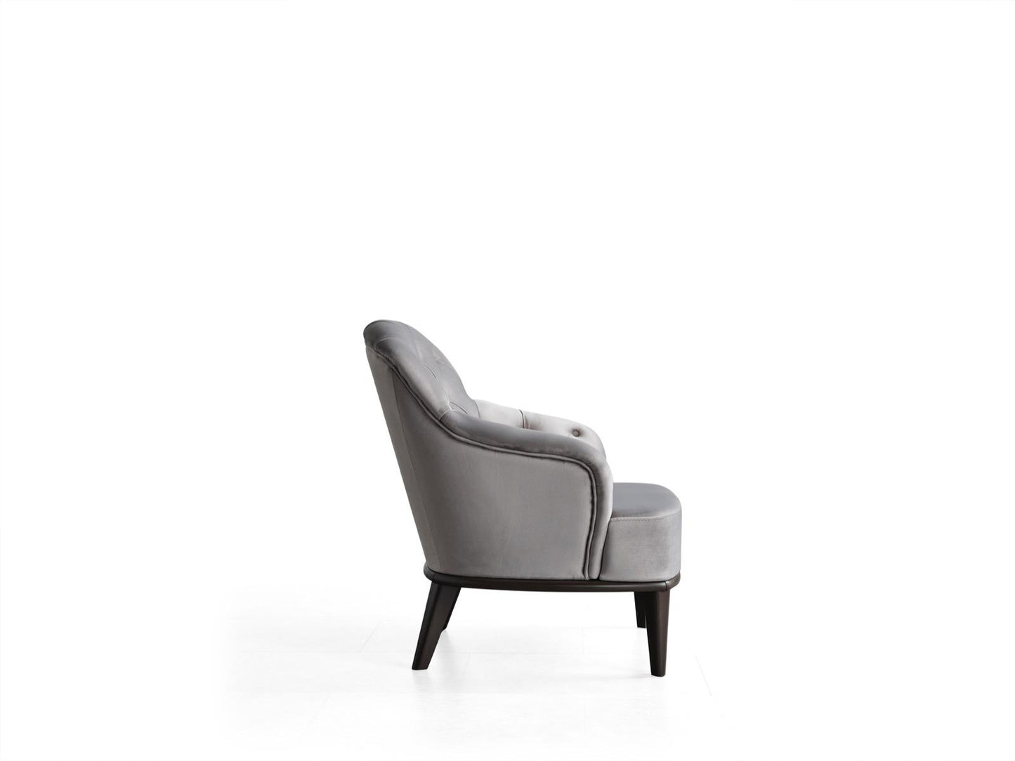 Sitzgruppe/Sofa Set - Wohnzimmergarnitur "Erica" 3+2+1 - Schwarz/Grau - Nobelaa