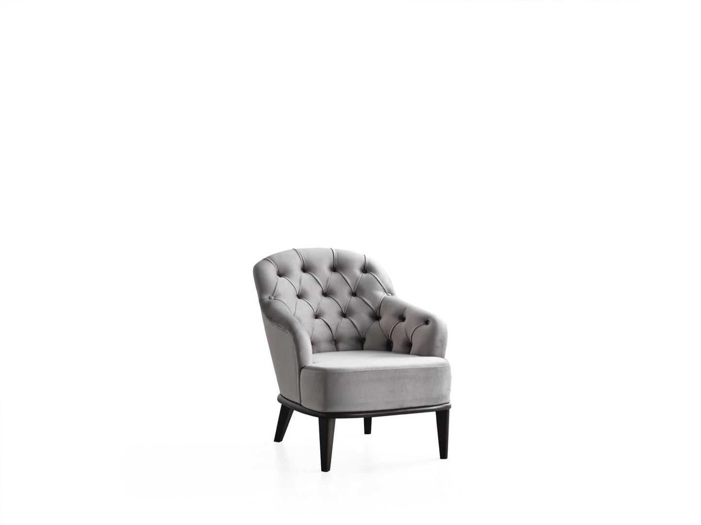Sitzgruppe/Sofa Set - Wohnzimmergarnitur "Erica" 3+2+1 - Schwarz/Grau - Nobelaa