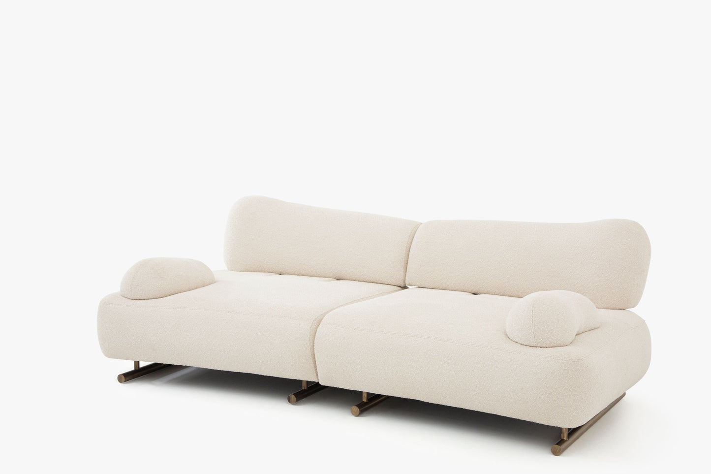 Sitzgruppe/Sofa Set - Wohnzimmergarnitur "Foxglove" 3+2+1 - Hellblau/Beige - nobelaa
