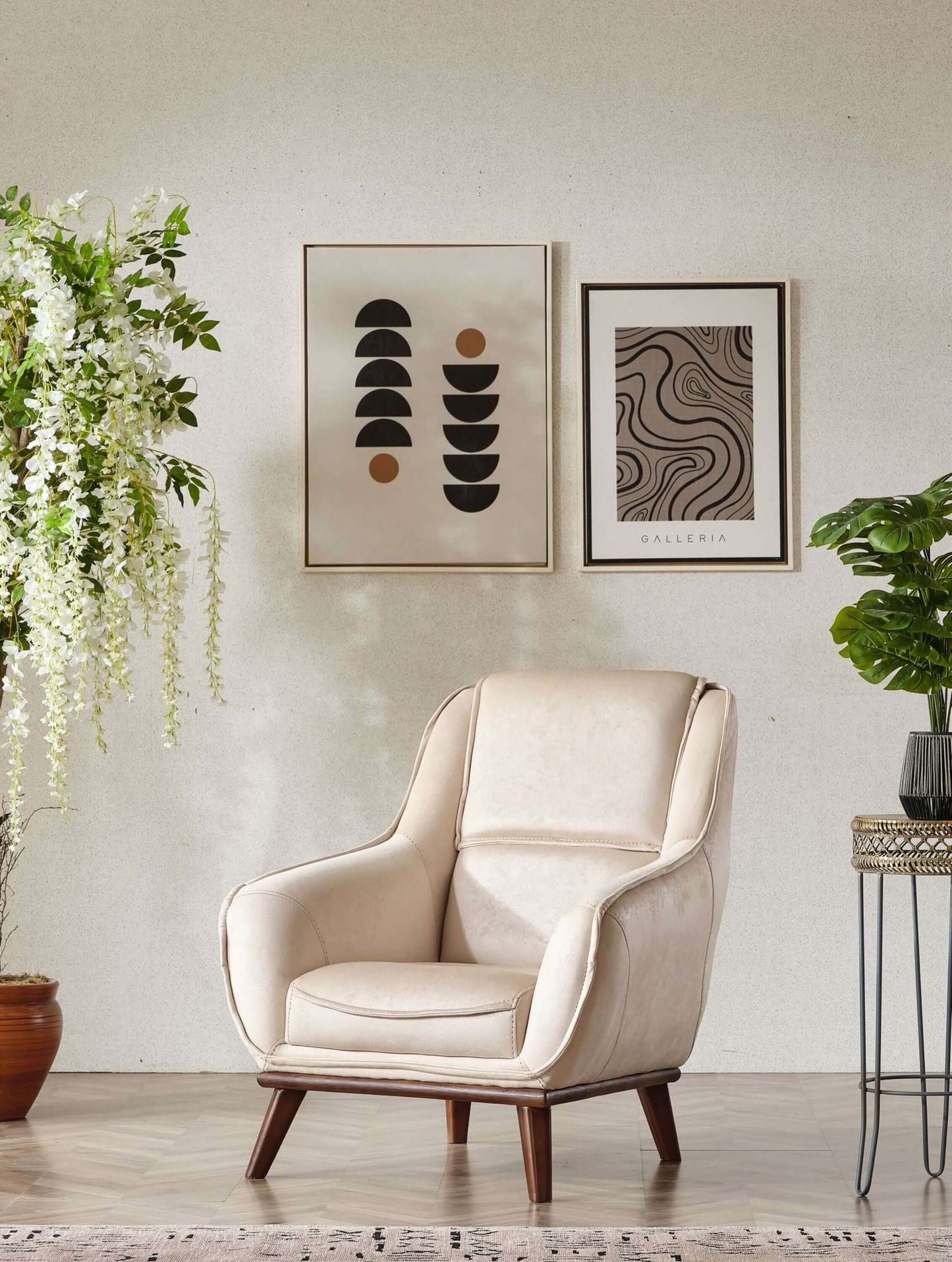 Sitzgruppe/Sofa Set - Wohnzimmergarnitur "Freesia" 3+3+1+1