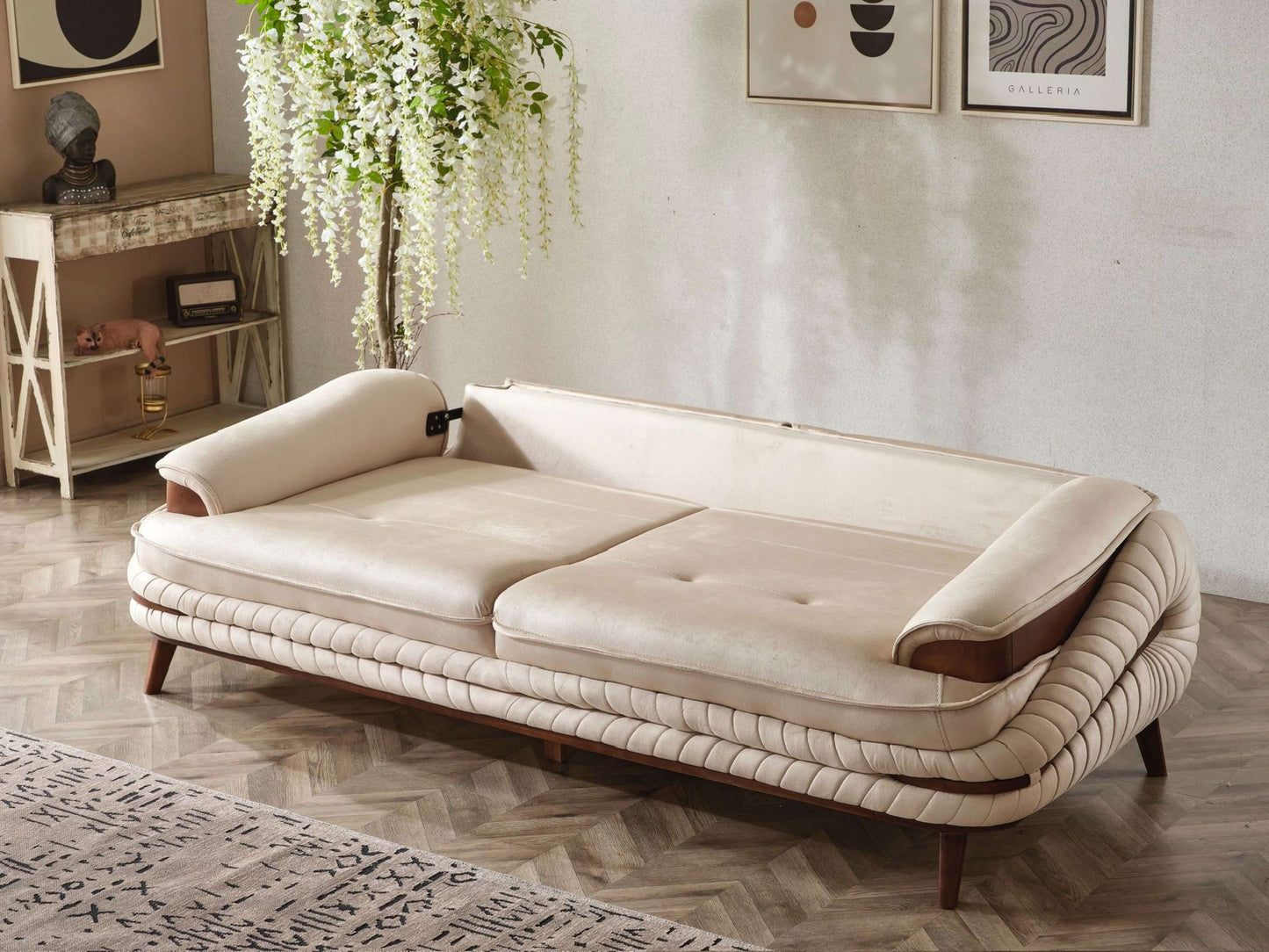 Sitzgruppe/Sofa Set - Wohnzimmergarnitur "Freesia" 3+3+1+1