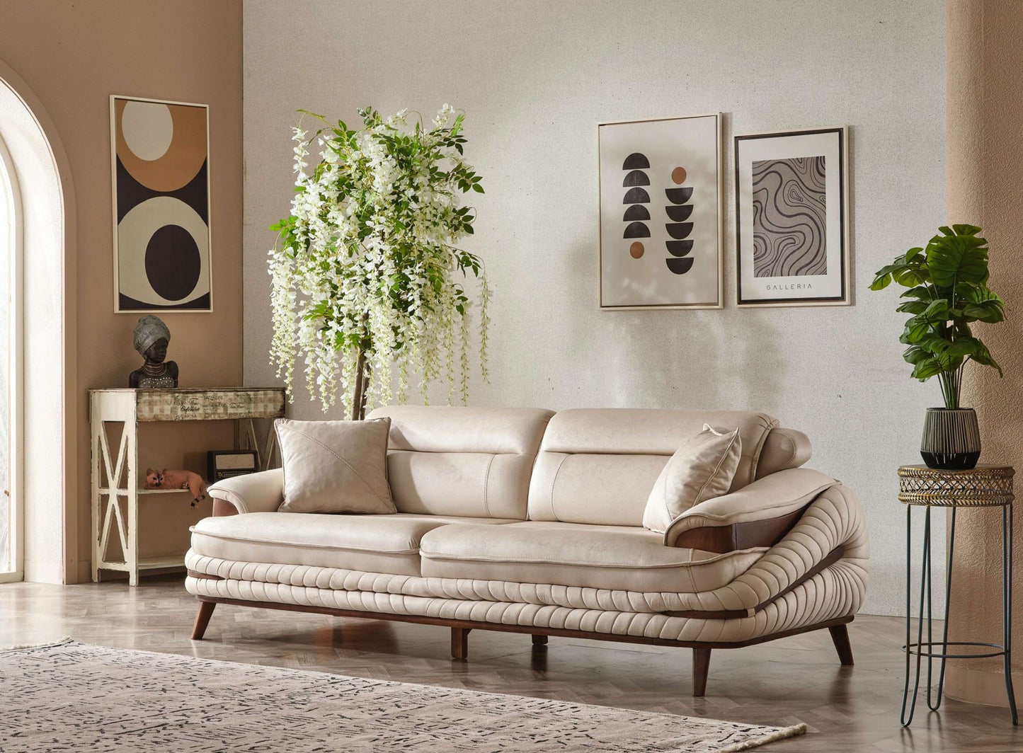 Sitzgruppe/Sofa Set - Wohnzimmergarnitur "Freesia" 3+3+1+1