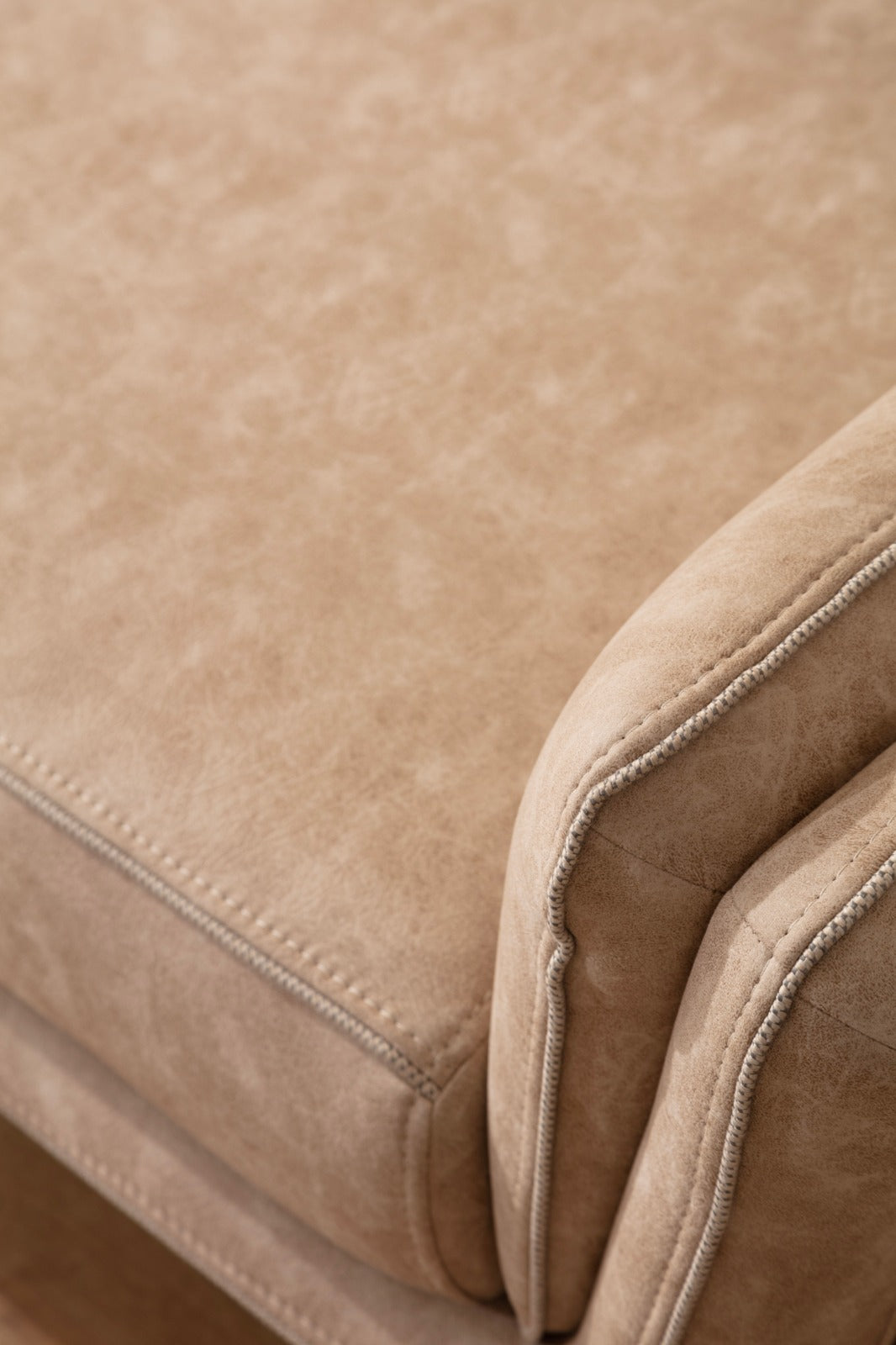 Sitzgruppe/Sofa Set - Wohnzimmergarnitur "Galea" 3+3+1+1 - Beige/Anthrazit - Nobelaa