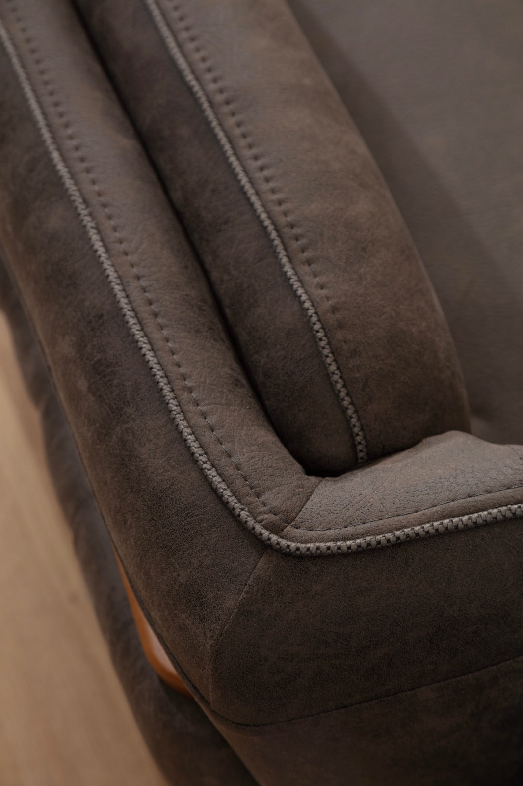 Sitzgruppe/Sofa Set - Wohnzimmergarnitur "Galea" 3+3+1+1 - Beige/Anthrazit - Nobelaa