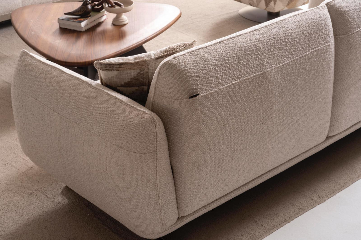 Sitzgruppe/Sofa Set - Wohnzimmergarnitur "Gladiola" 3+3+1 - Beige - Nobelaa
