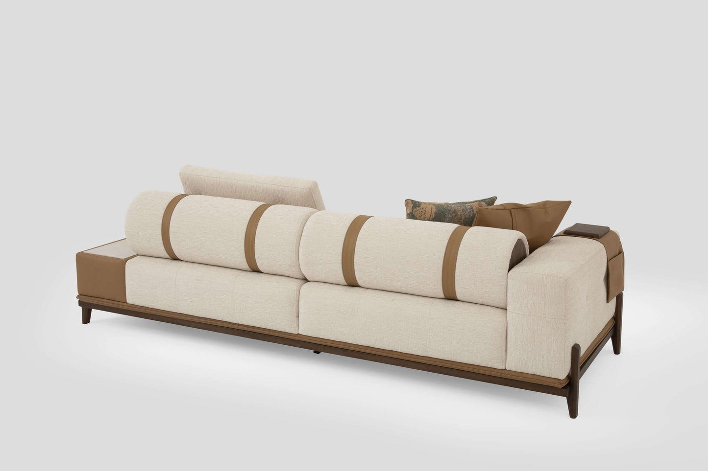 Sitzgruppe/Sofa Set - Wohnzimmergarnitur "Grevillea" 3+3+1 - Beige - Nobelaa