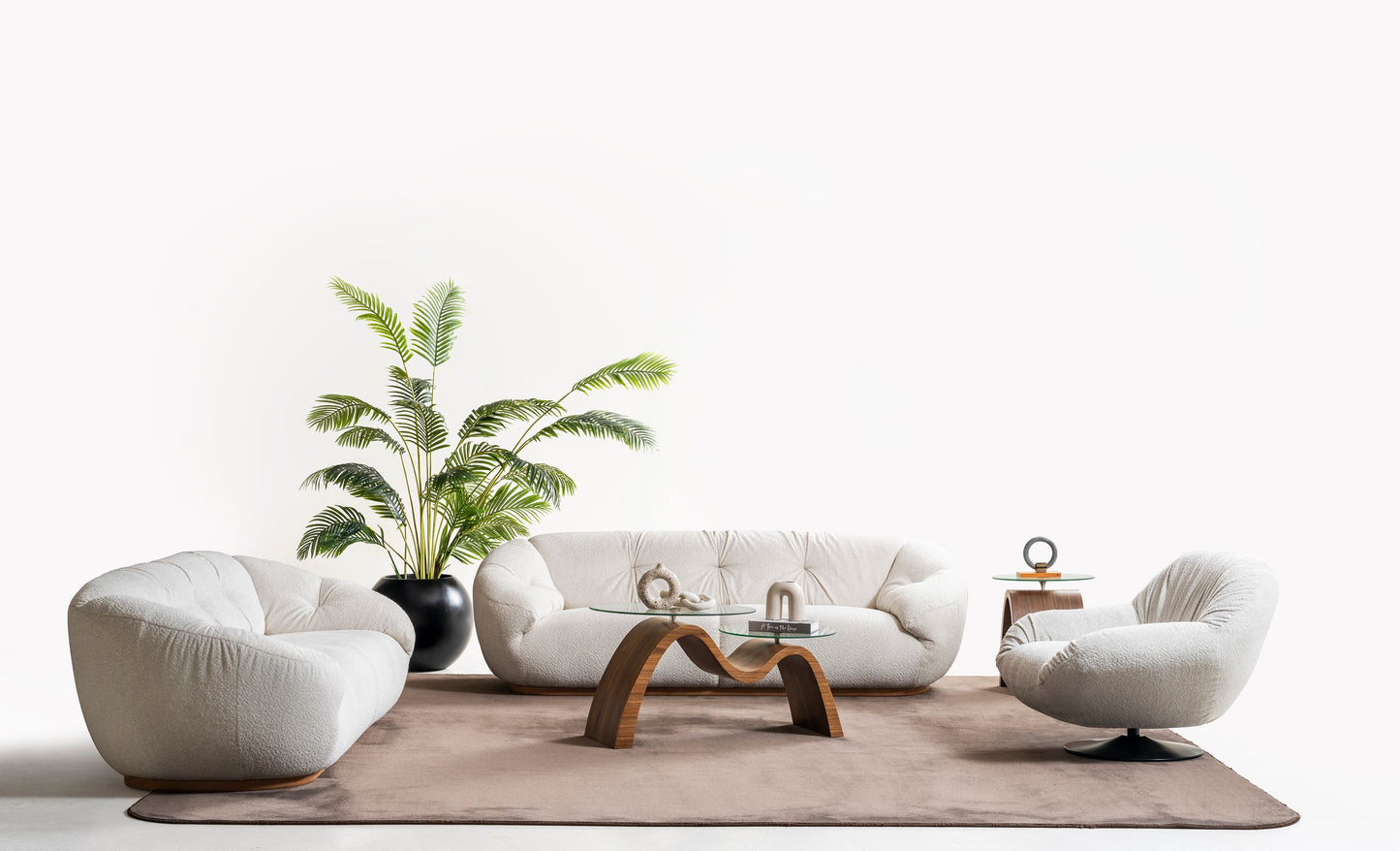 Nobelaa - Sitzgruppe/Sofa Set - Wohnzimmergarnitur "Hawthorn" 3+3+1
