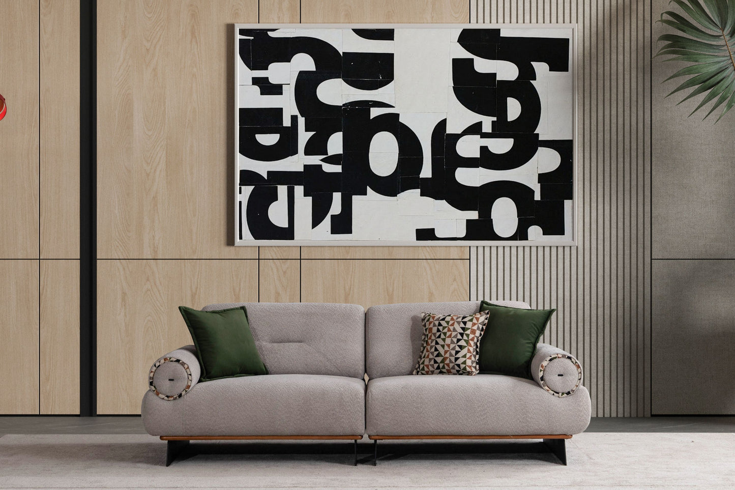 Nobelaa - Sitzgruppe/Sofa Set - Wohnzimmergarnitur "Heliopsis" 3+3+1