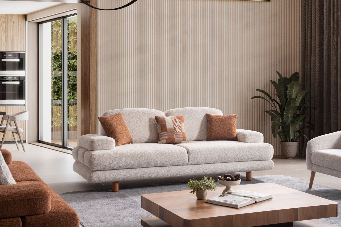 Sitzgruppe/Sofa Set - Wohnzimmergarnitur "Helios " 3+3+1