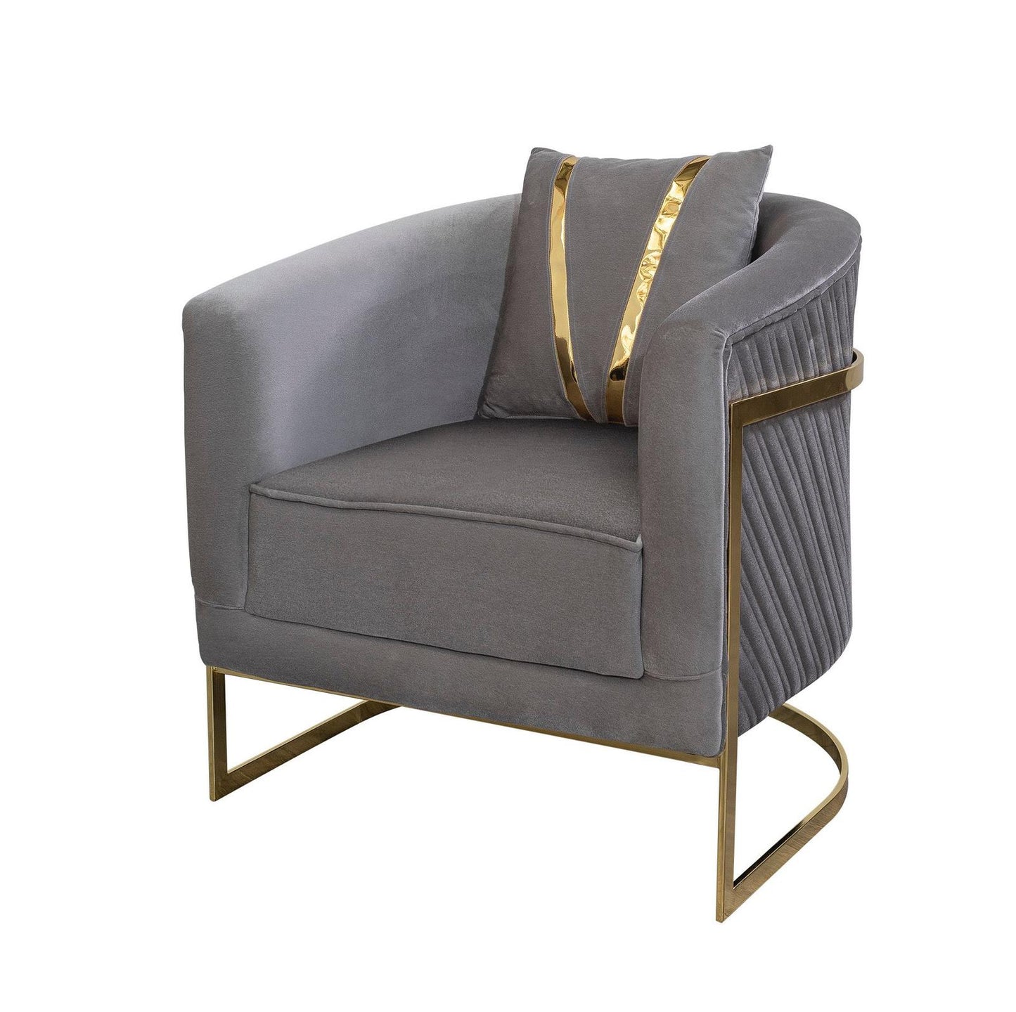 Sitzgruppe/Sofa Set - Wohnzimmergarnitur "Ismene" 3+3+1+1 - Dunkelblau/Grau - Nobelaa