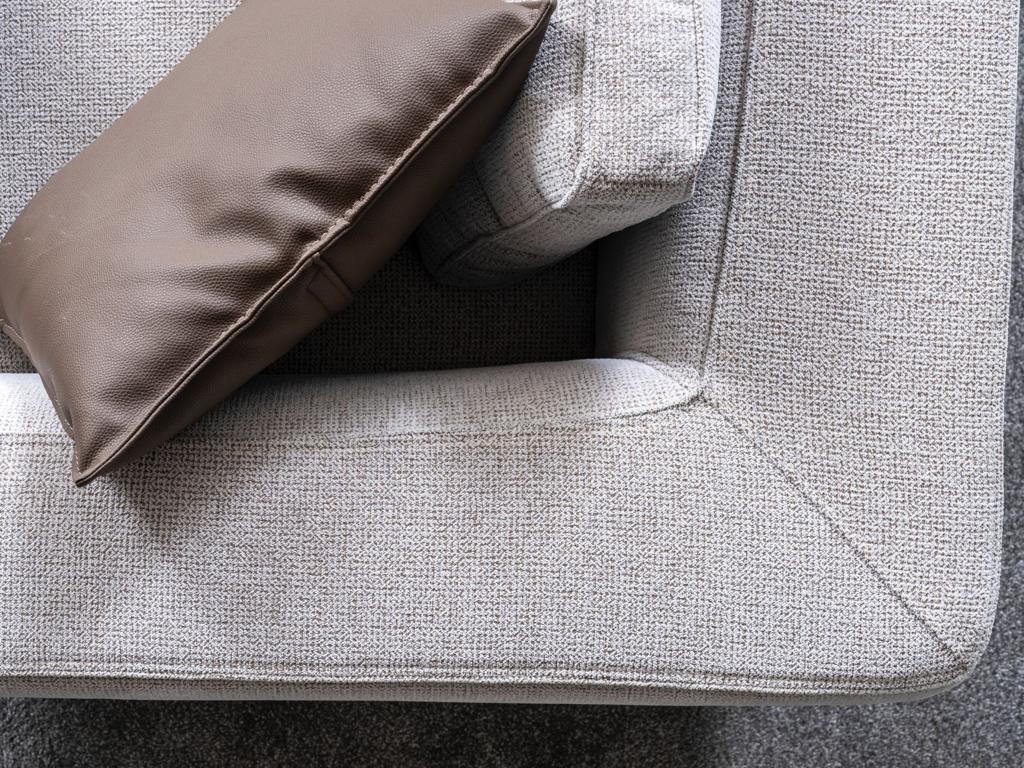 Sitzgruppe/Sofa Set - Wohnzimmergarnitur "Ixora" 3+2+1 - Grau - Nobelaa
