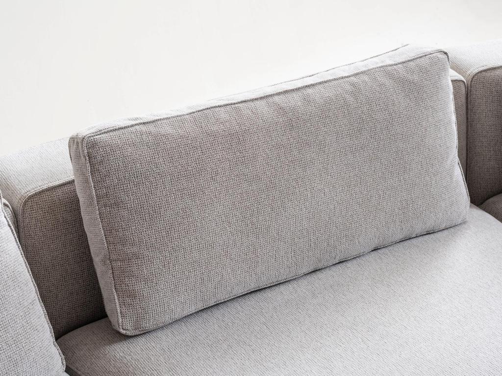 Sitzgruppe/Sofa Set - Wohnzimmergarnitur "Ixora" 3+2+1 - Grau - Nobelaa