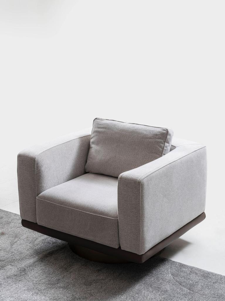 Sitzgruppe/Sofa Set - Wohnzimmergarnitur "Ixora" 3+2+1 - Grau - Nobelaa