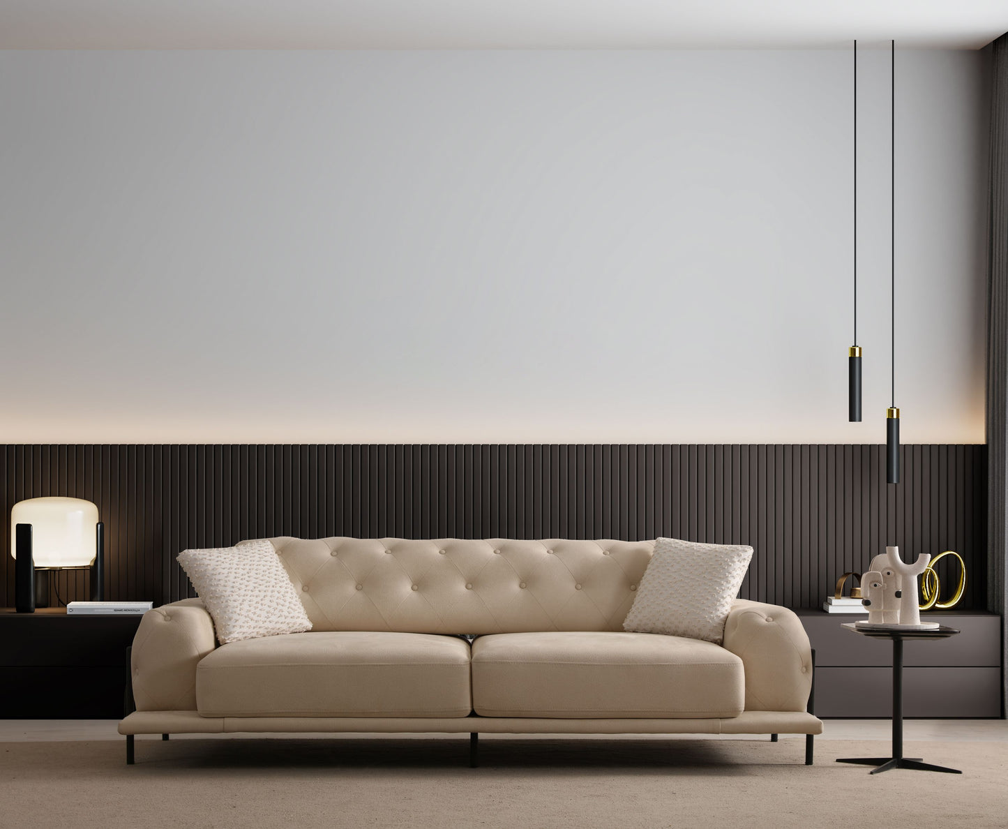 Sitzgruppe/Sofa Set - Wohnzimmergarnitur "Lilia" 3+3+1 - Nobelaa