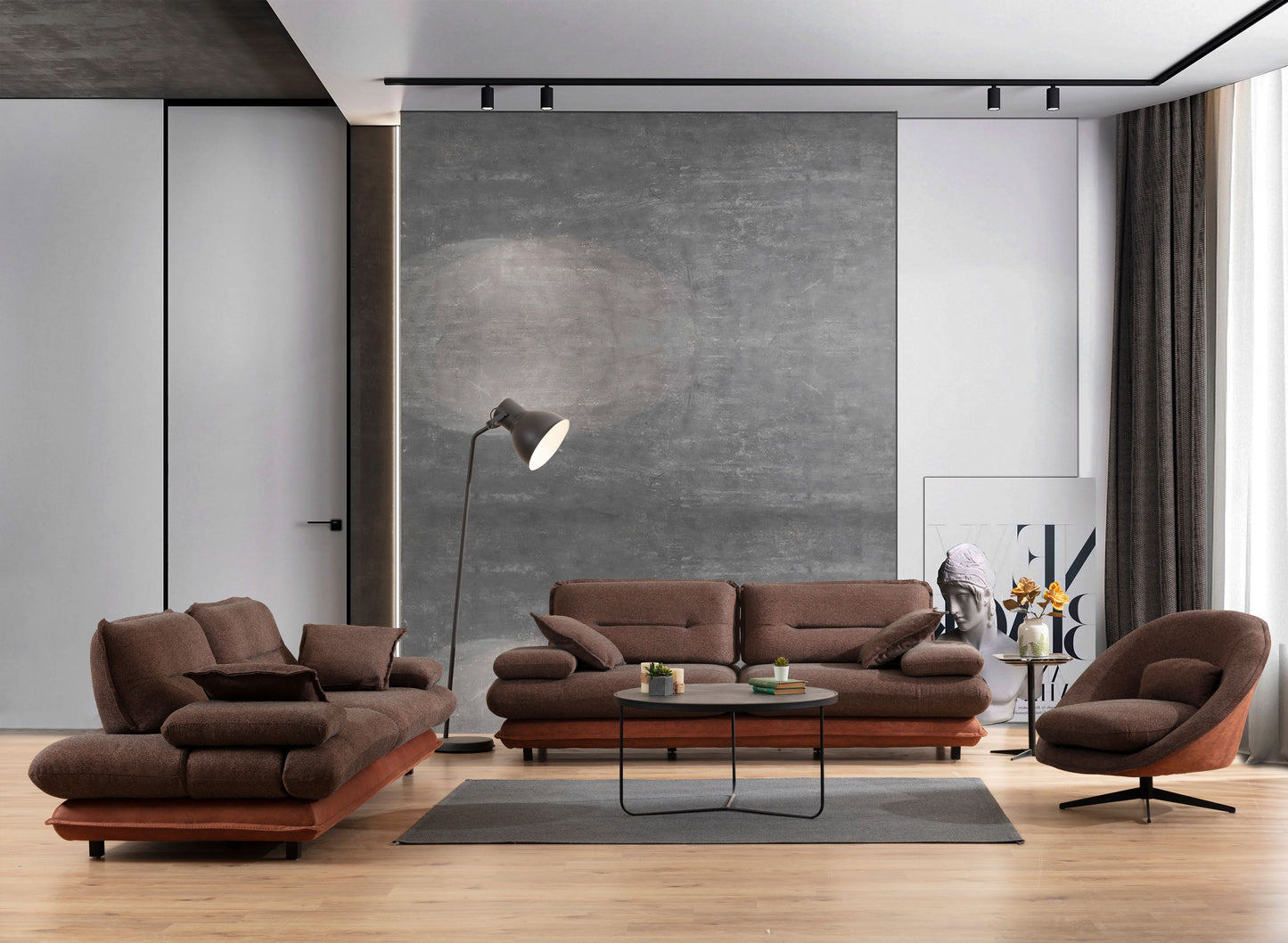 Sitzgruppe/Sofa Set - Wohnzimmergarnitur "Lunaria" 3+3+1 - Nobelaa