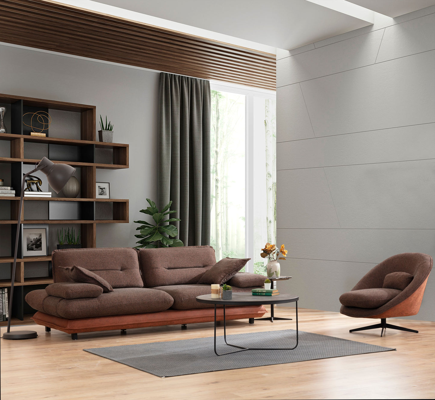 Sitzgruppe/Sofa Set - Wohnzimmergarnitur "Lunaria" 3+3+1 - Nobelaa