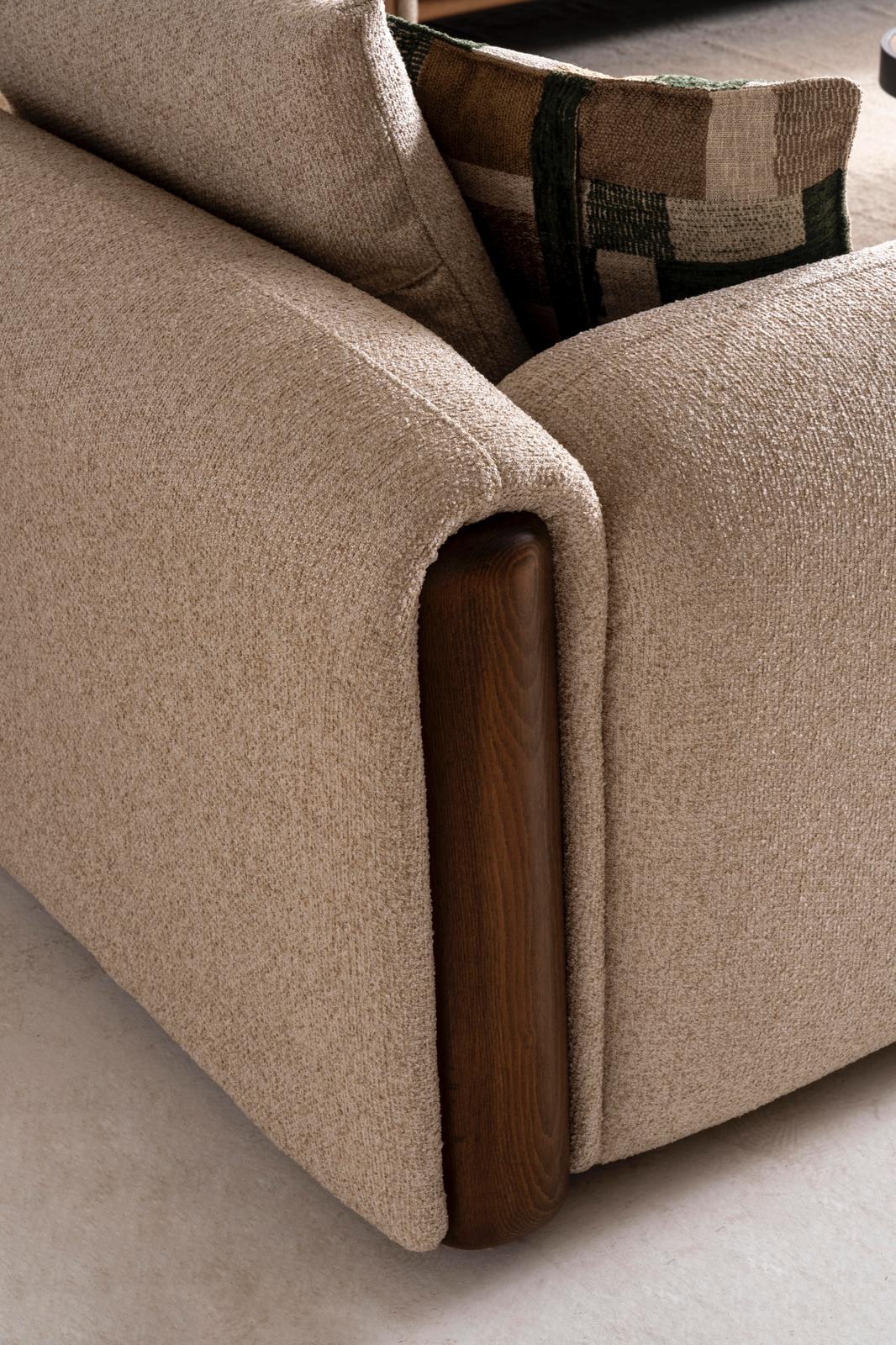 Sitzgruppe/Sofa Set - Wohnzimmergarnitur "Lupinella" 3+3+1 - Beige - Nobelaa