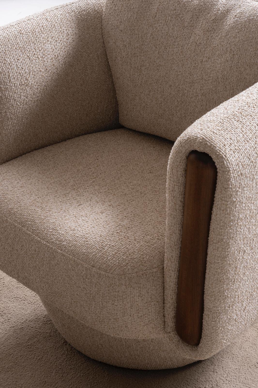 Sitzgruppe/Sofa Set - Wohnzimmergarnitur "Lupinella" 3+3+1 - Beige - Nobelaa