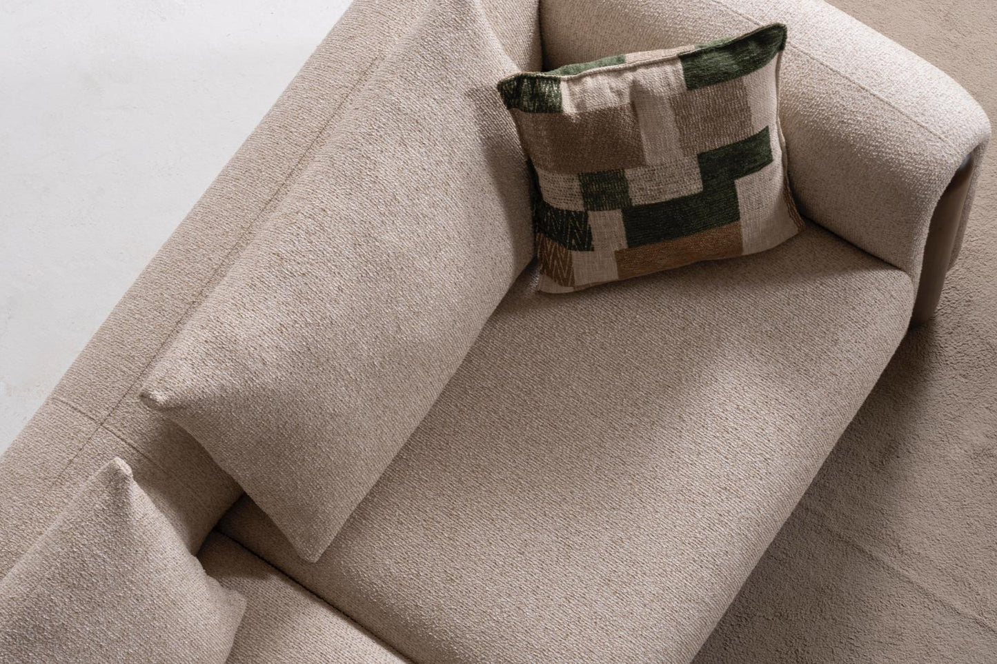 Sitzgruppe/Sofa Set - Wohnzimmergarnitur "Lupinella" 3+3+1 - Beige - Nobelaa