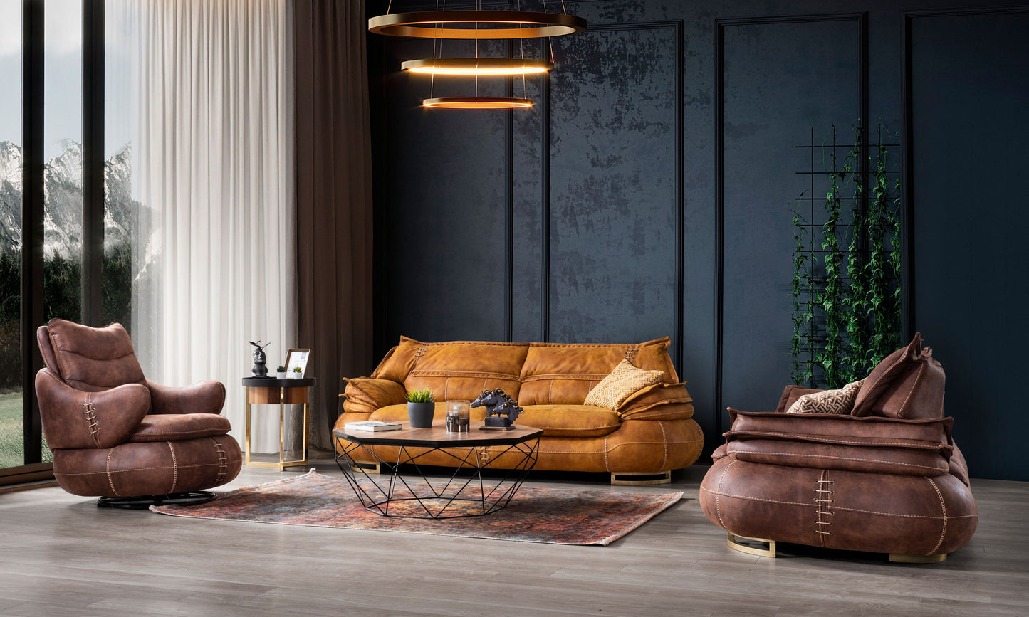Nobelaa - Sitzgruppe/Sofa Set - Wohnzimmergarnitur "Madelief" 3+3+1