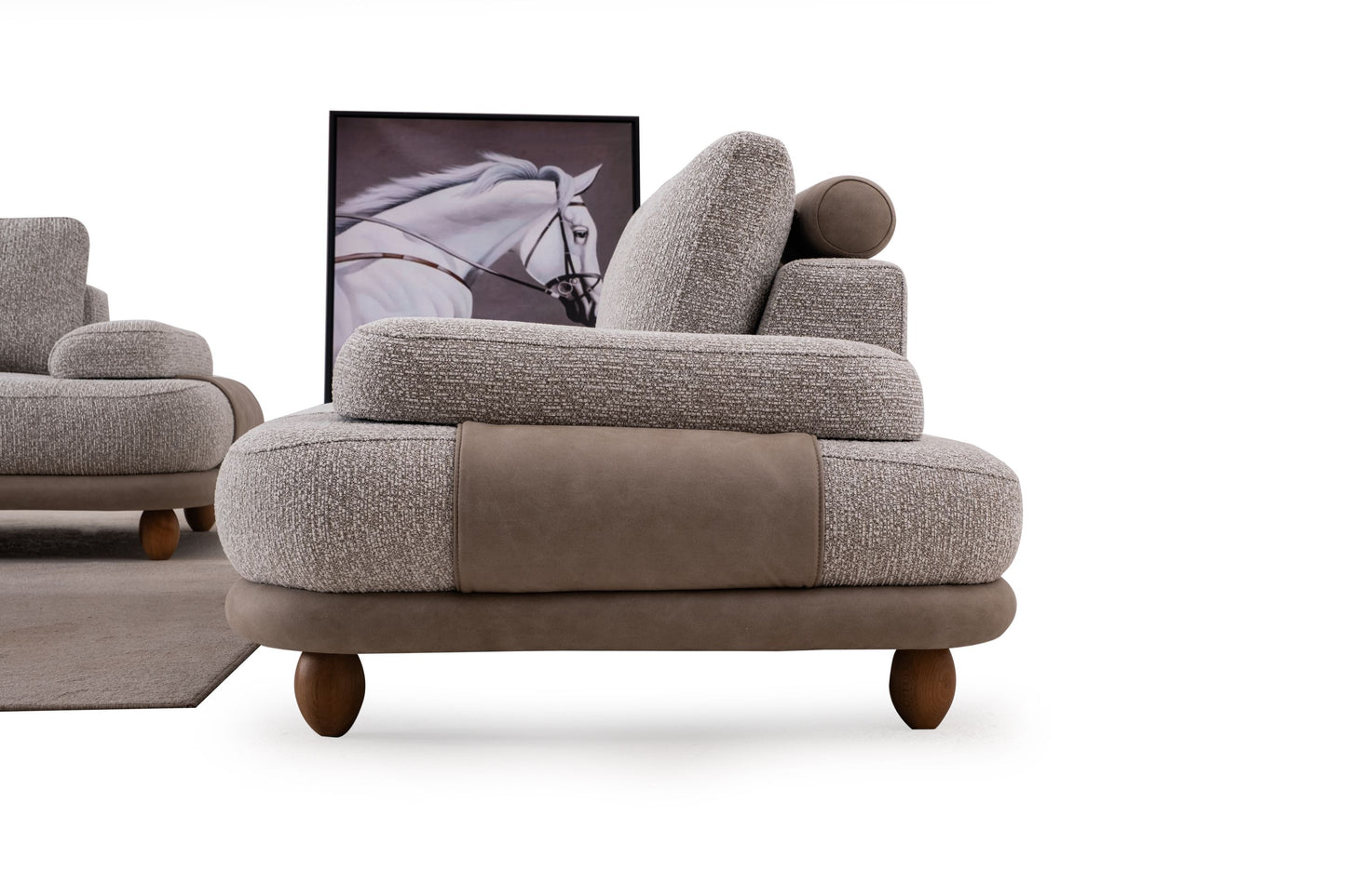 Sitzgruppe/Sofa Set - Wohnzimmergarnitur "Magnolia" 3+3+1 - Nobelaa