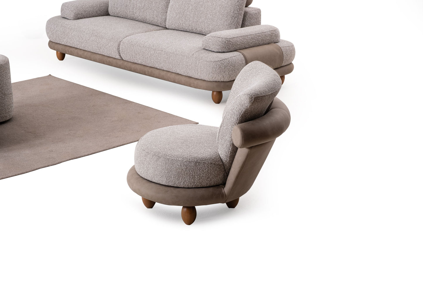 Sitzgruppe/Sofa Set - Wohnzimmergarnitur "Magnolia" 3+3+1 - Nobelaa