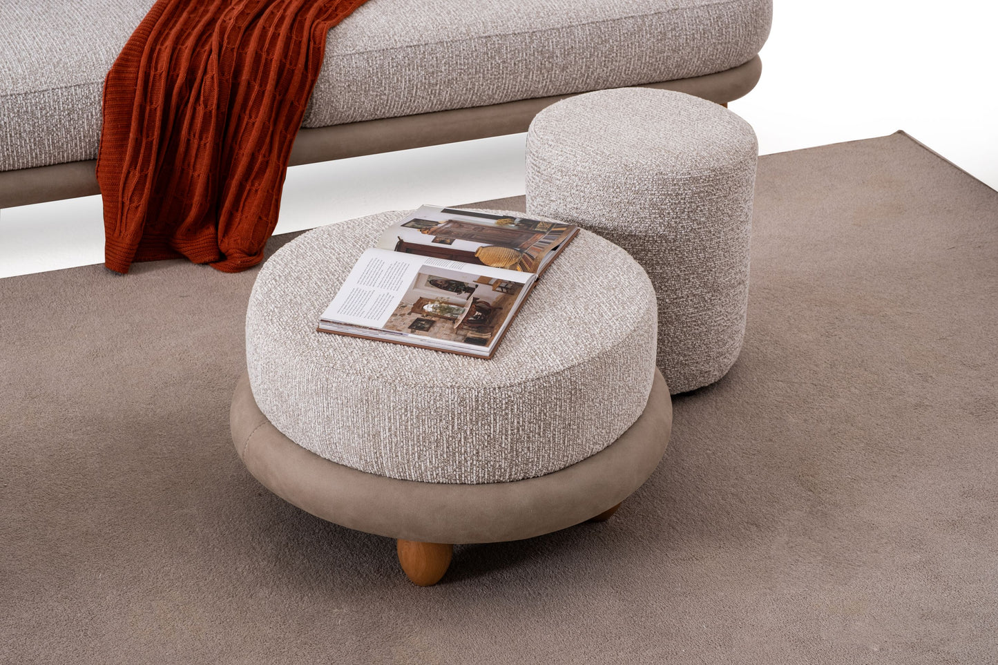 Sitzgruppe/Sofa Set - Wohnzimmergarnitur "Magnolia" 3+3+1 - Nobelaa