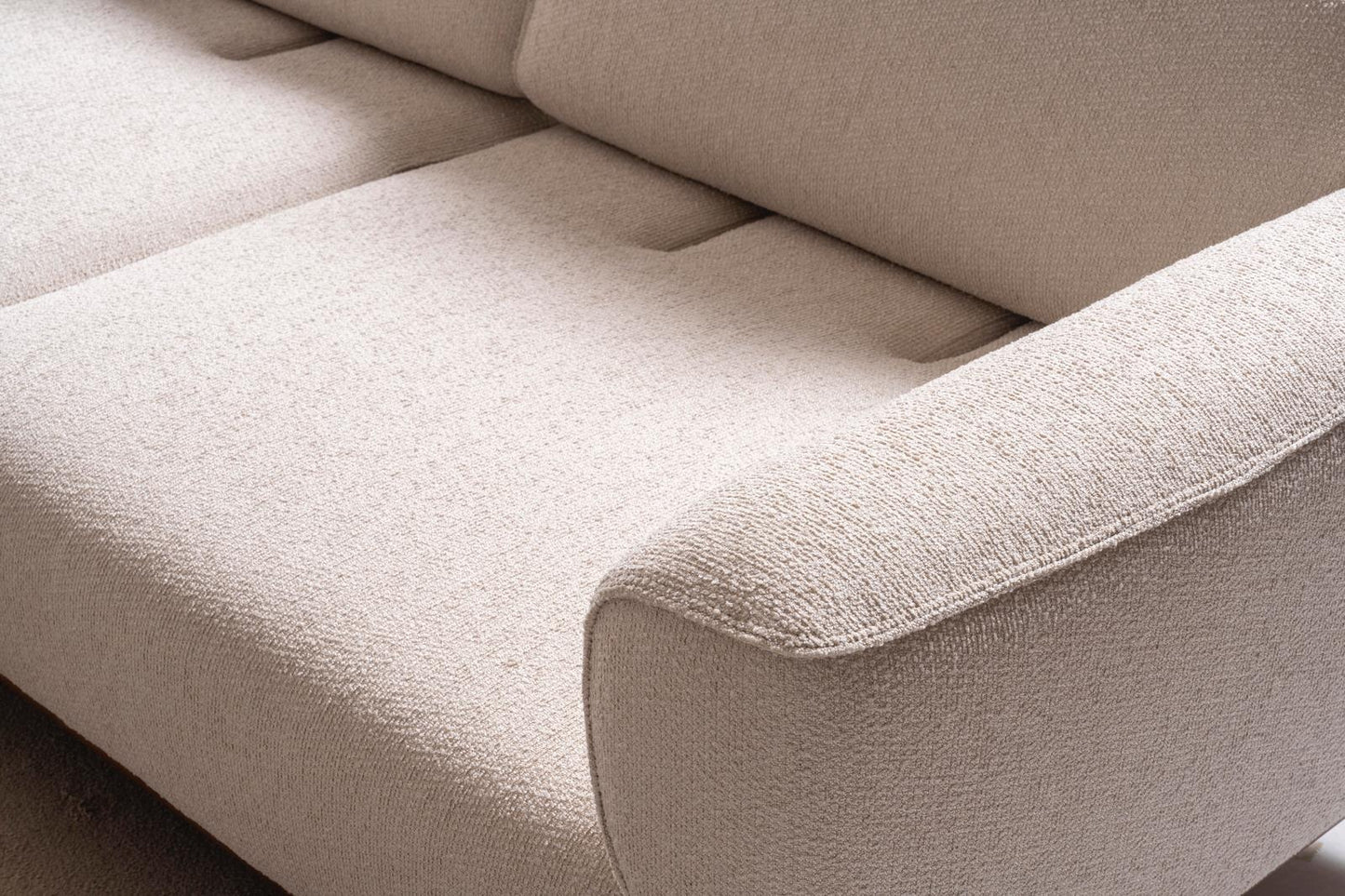 Sitzgruppe/Sofa Set - Wohnzimmergarnitur "Mallow" 3+3+1 - Sand/Beige - Nobelaa