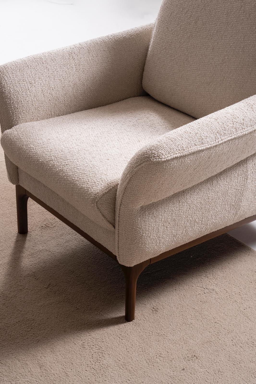 Sitzgruppe/Sofa Set - Wohnzimmergarnitur "Mallow" 3+3+1 - Sand/Beige - Nobelaa