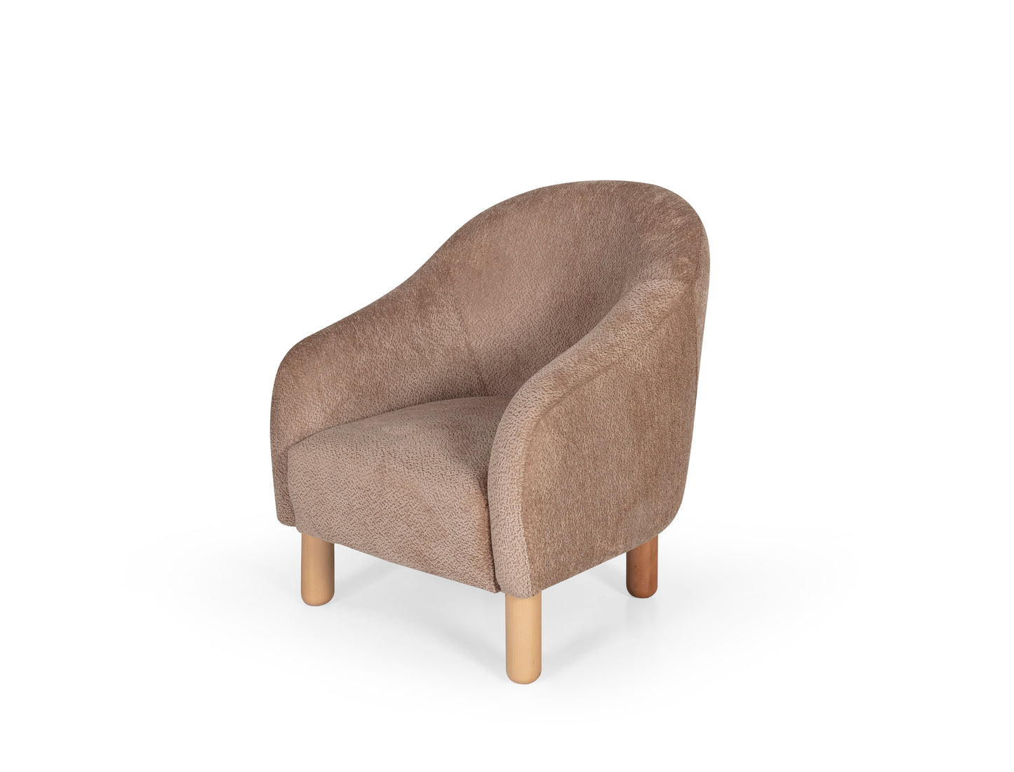 Sitzgruppe/Sofa Set - Wohnzimmergarnitur "Midnight" 3+3+1- Hellbraun/Weiß - Nobelaa