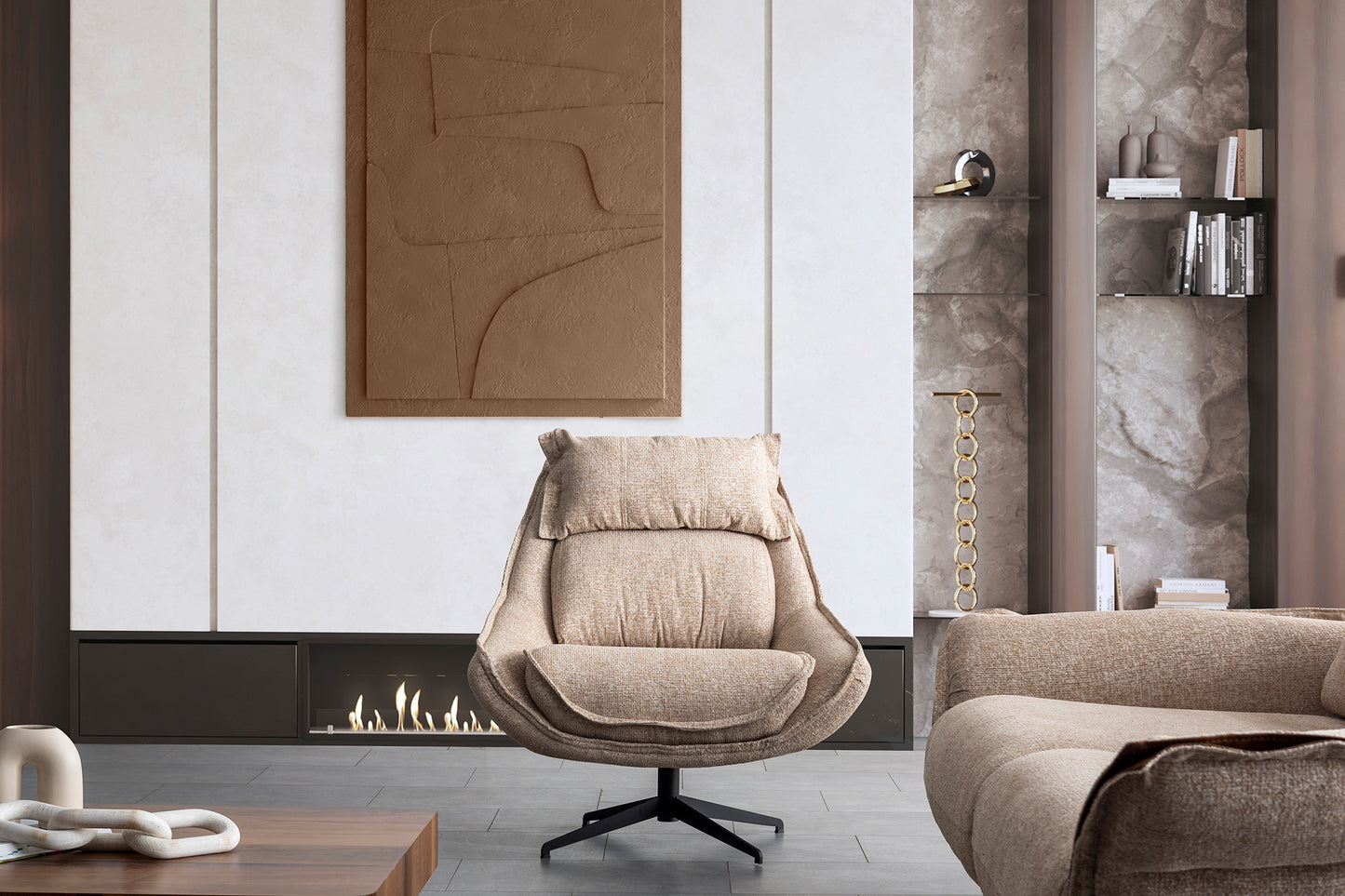Nobelaa - Sitzgruppe/Sofa Set "Mignonette" 3+2+1 + Mittelkonsolentisch