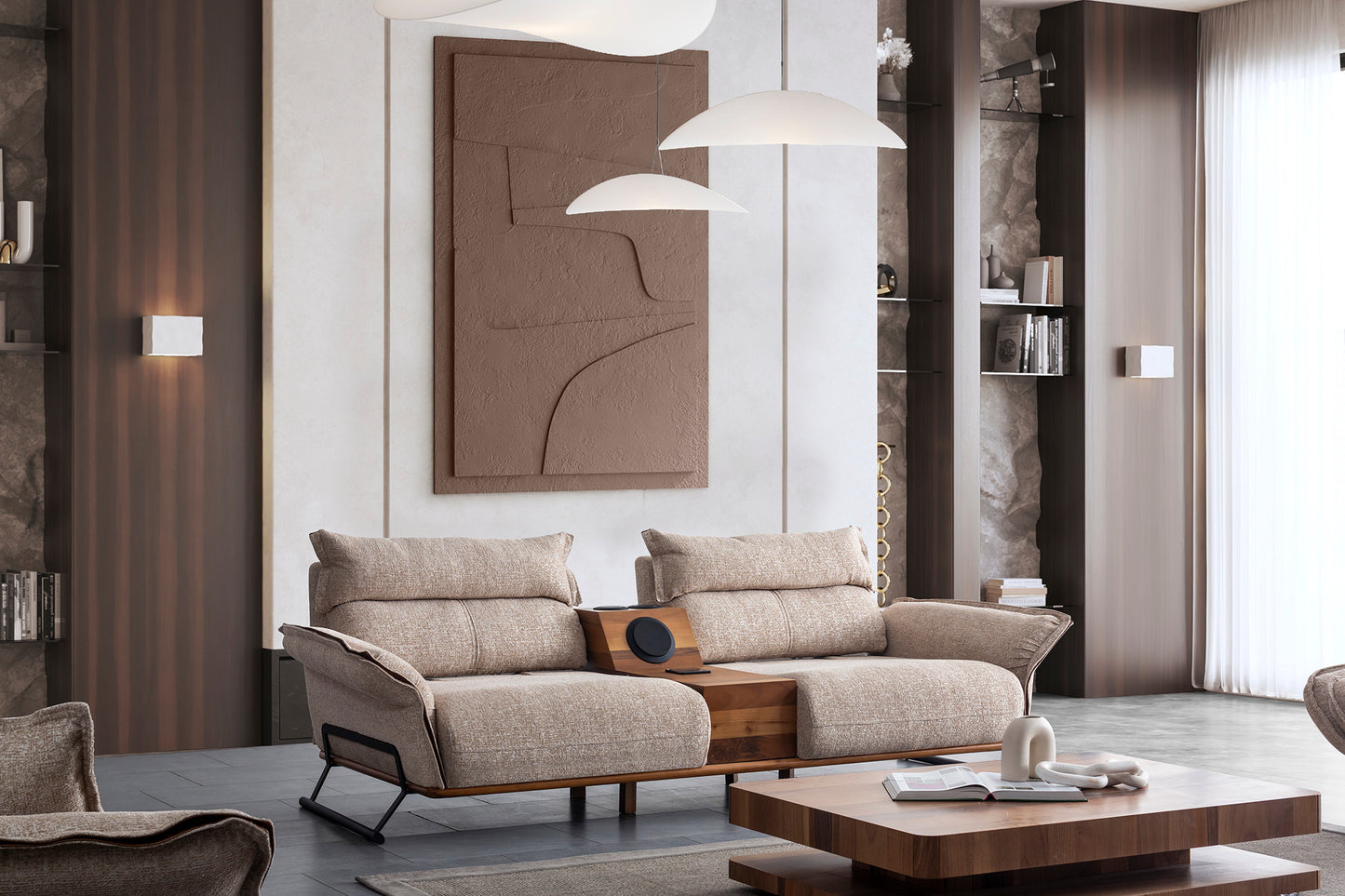 Nobelaa - Sitzgruppe/Sofa Set "Mignonette" 3+2+1 + Mittelkonsolentisch