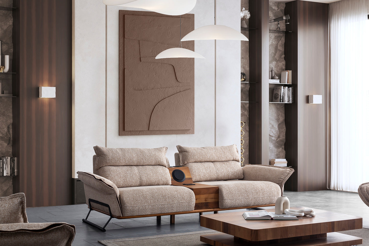 Nobelaa - Sitzgruppe/Sofa Set "Mignonette" 3+2+1 + Mittelkonsolentisch
