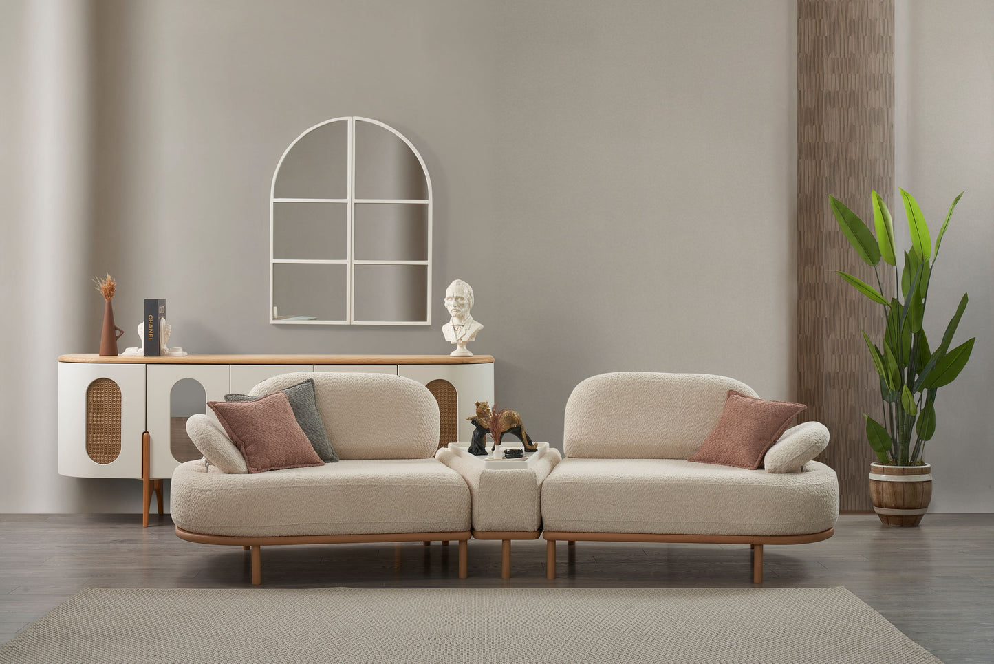 Sitzgruppe/Sofa Set - Wohnzimmergarnitur "Milfoil" 3+2+1