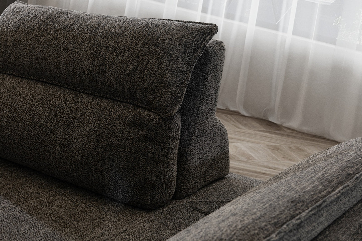 Modulares Ecksofa "Moonwort" - Anthrazit - Nobelaa