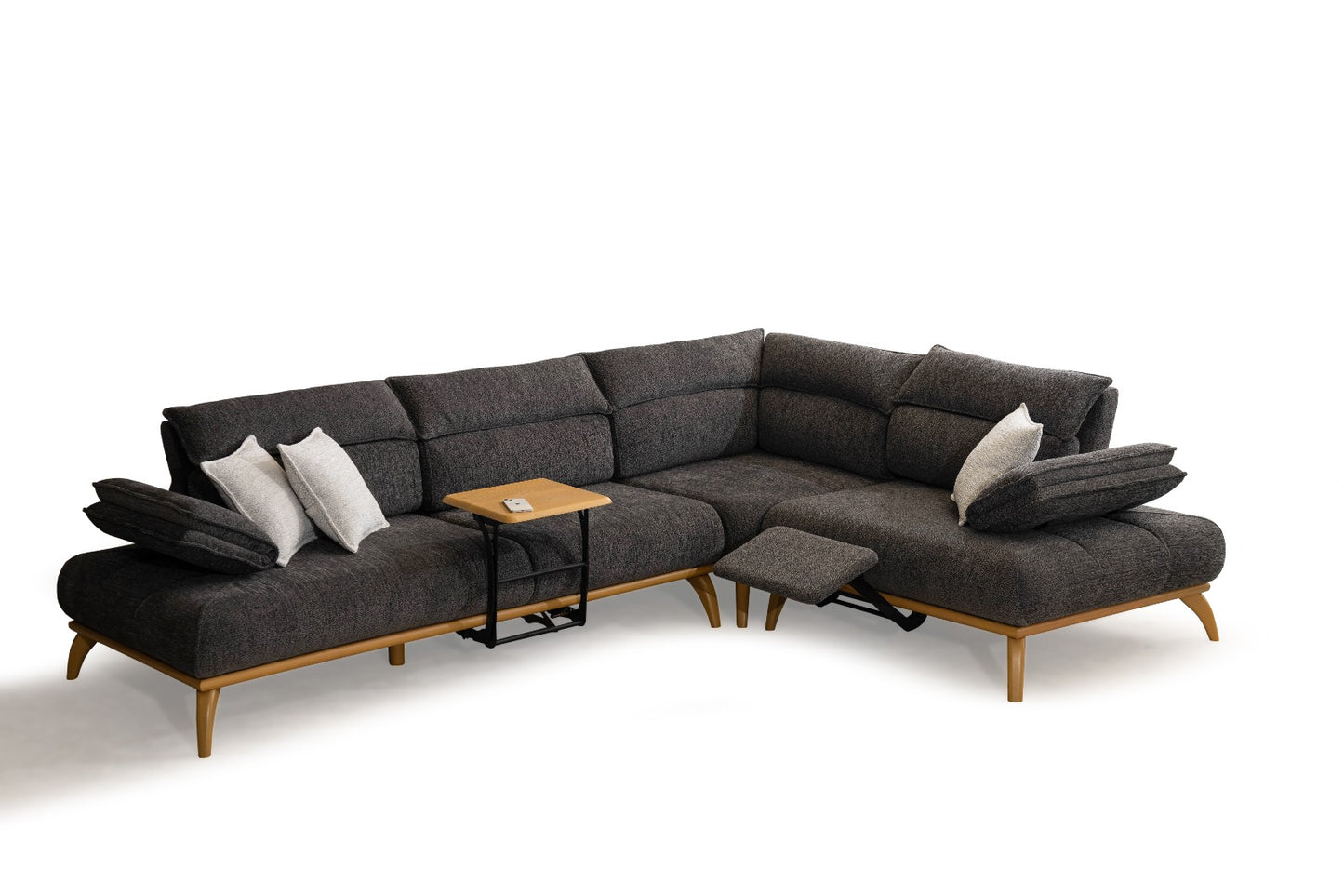 Modulares Ecksofa "Moonwort" - Anthrazit - Nobelaa