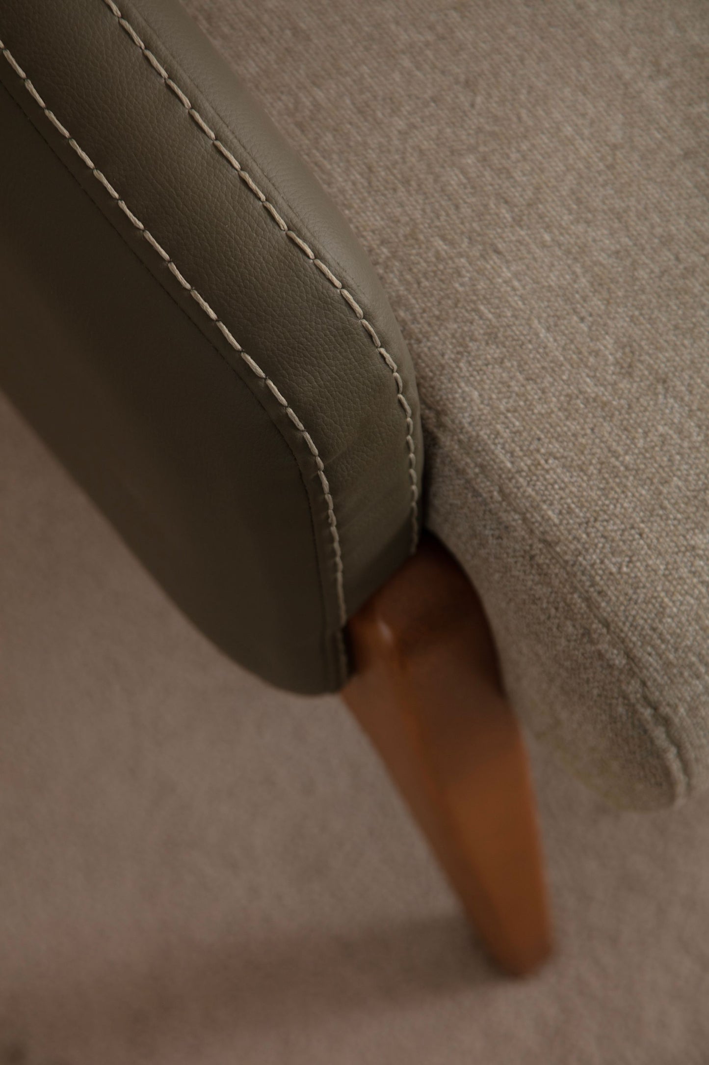 Sitzgruppe/Sofa Set - Wohnzimmergarnitur "Nova" 3+3+1 - Khakigrün - Nobelaa